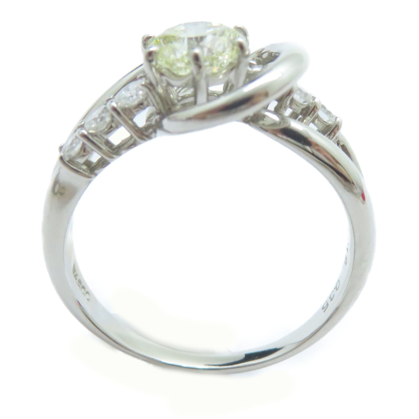 JEWELRY 【激減優惠】PT900鉑金Diamond Ring1.012ct鑽石/0.35ct鑚石戒指US#8.75