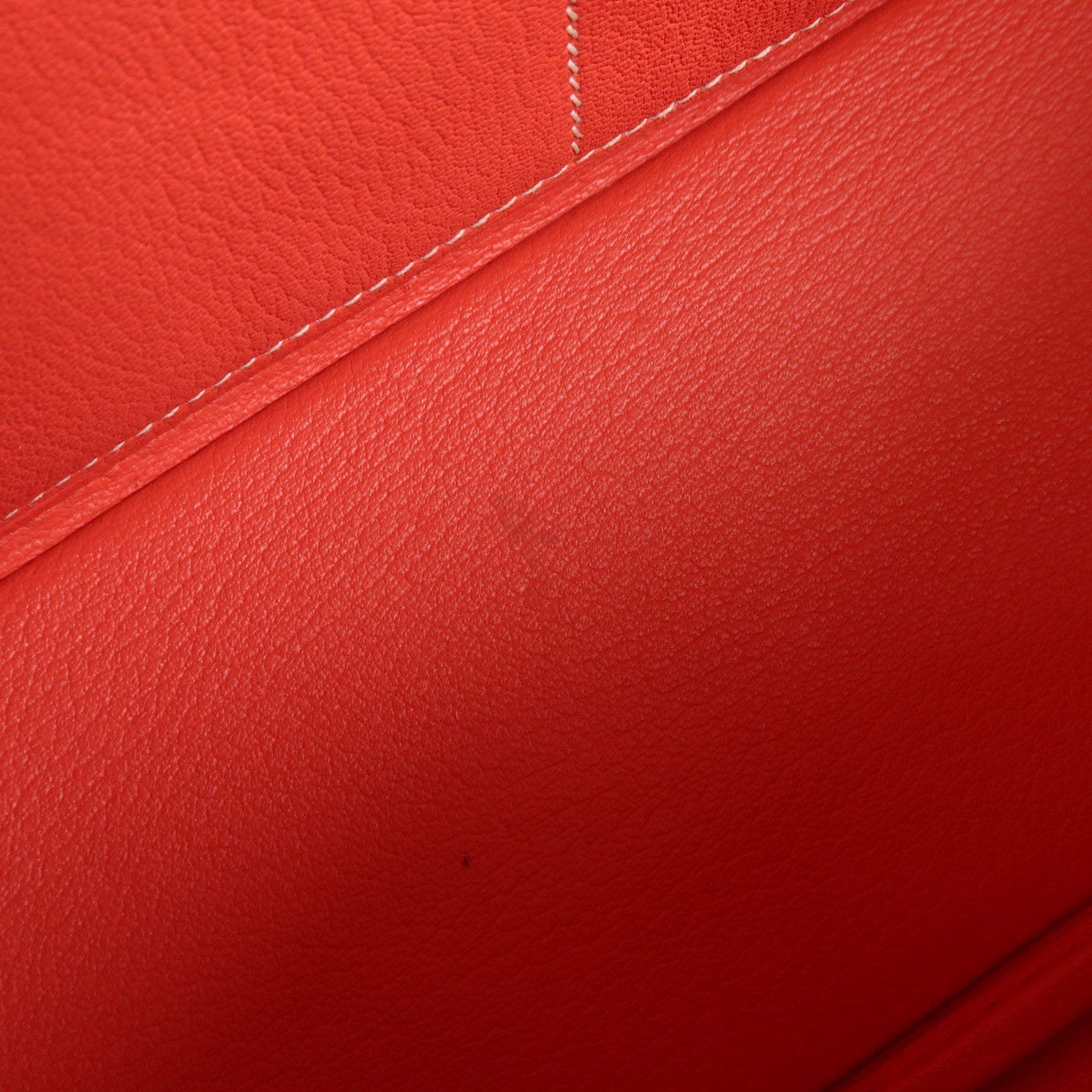 HERMES Butler皮革Plume Pop 32銀扣手挽袋Naturel