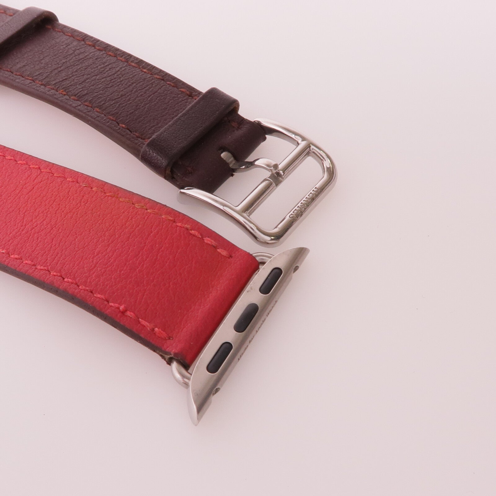 HERMES 【激減優惠】Swift皮革Apple Watchband錶帶