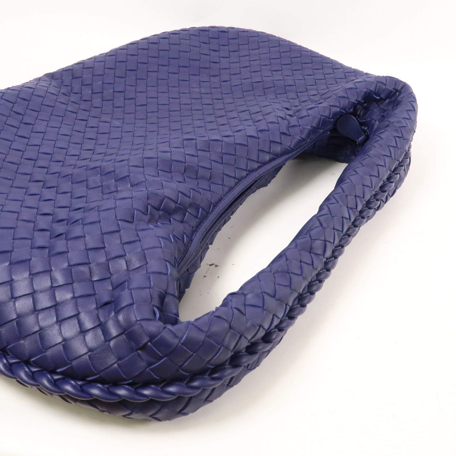 BOTTEGA VENETA 織紋皮革Hobo肩背袋紫色