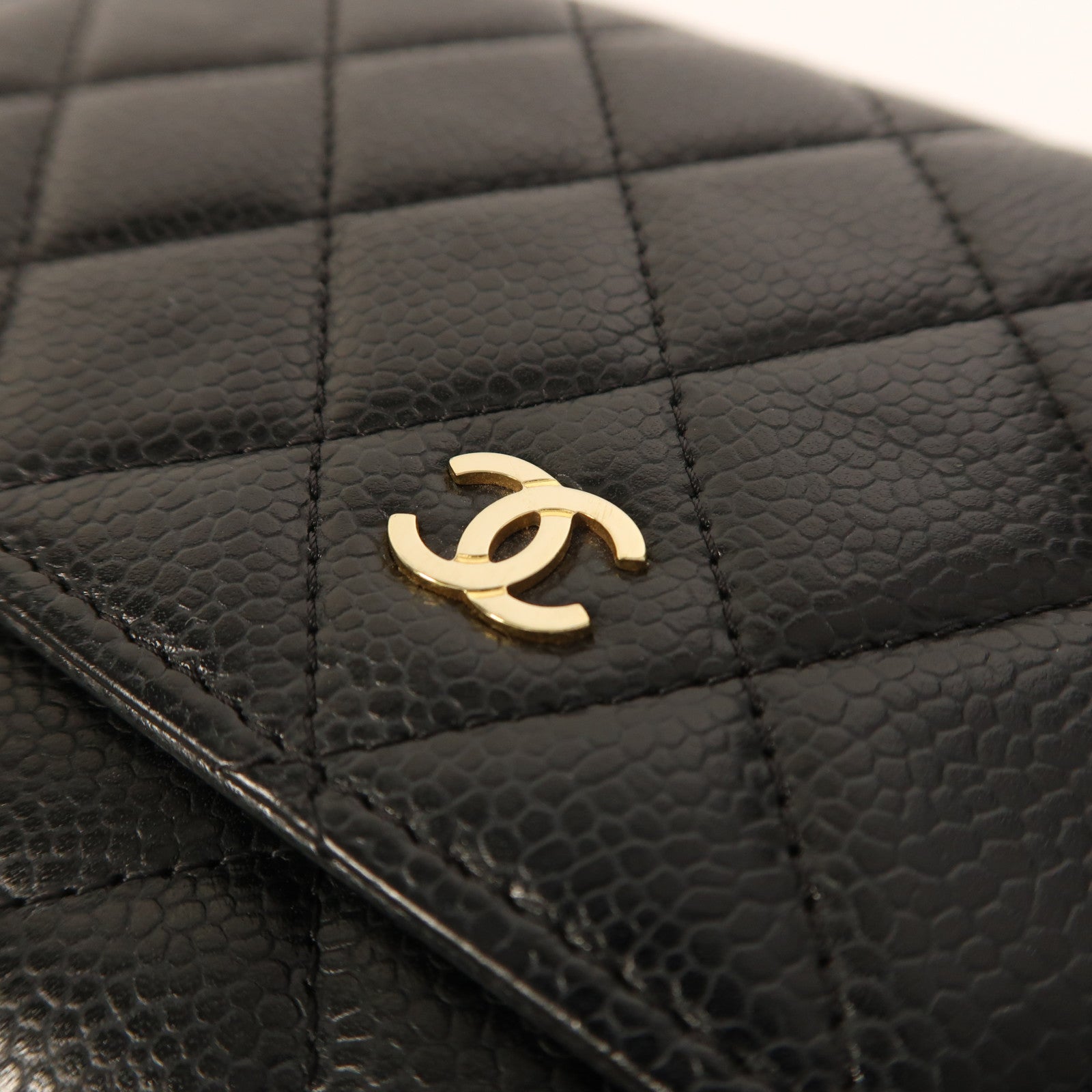 CHANEL 牛皮皮革WOC Wallet On Chain金扣鏈帶肩背袋
