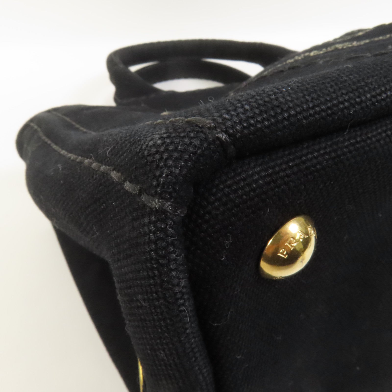 PRADA 帆布2 Way Shoulder Bag金扣手挽肩背兩用袋