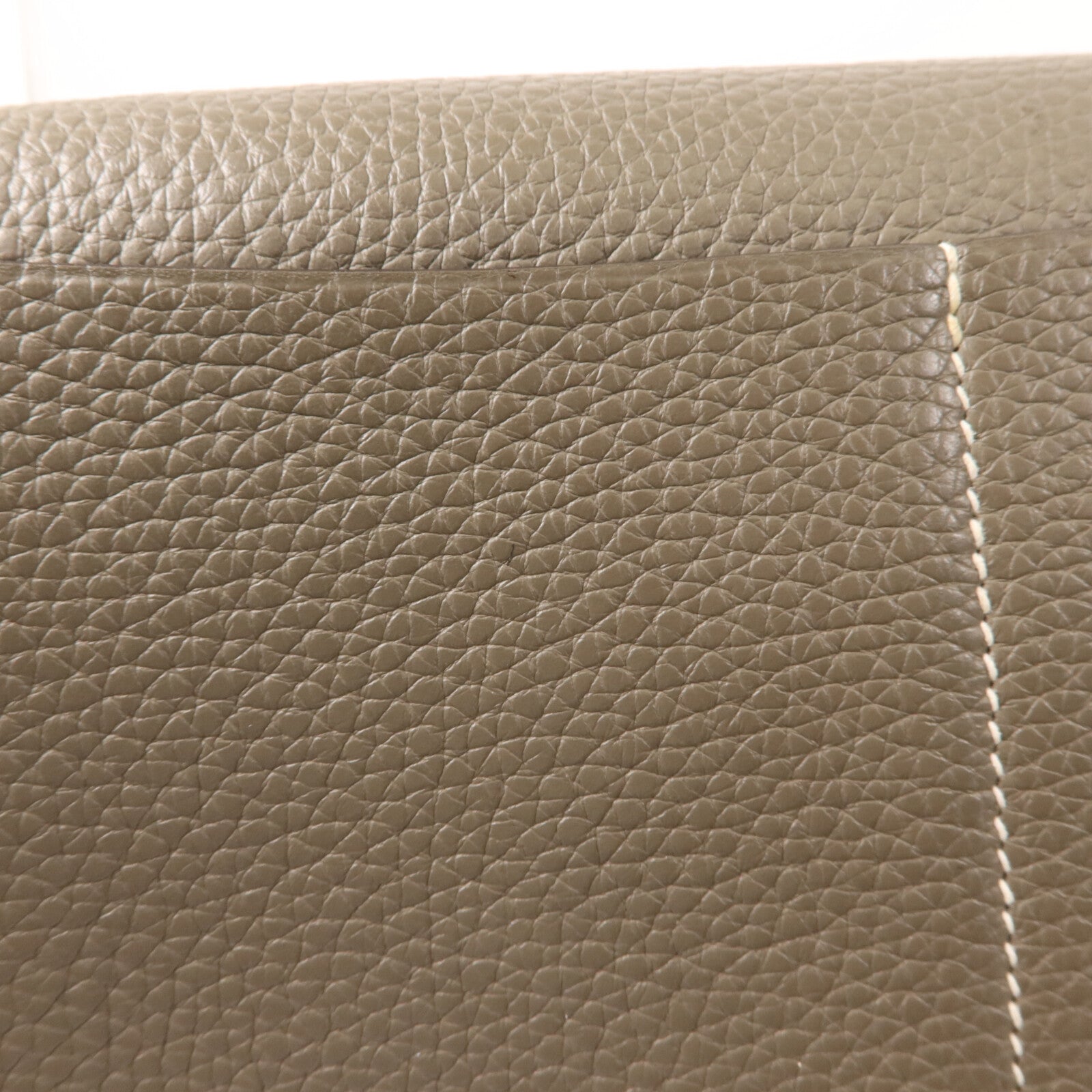 HERMES Clemence皮革Halzan 31手挽肩背兩用袋Etoupe