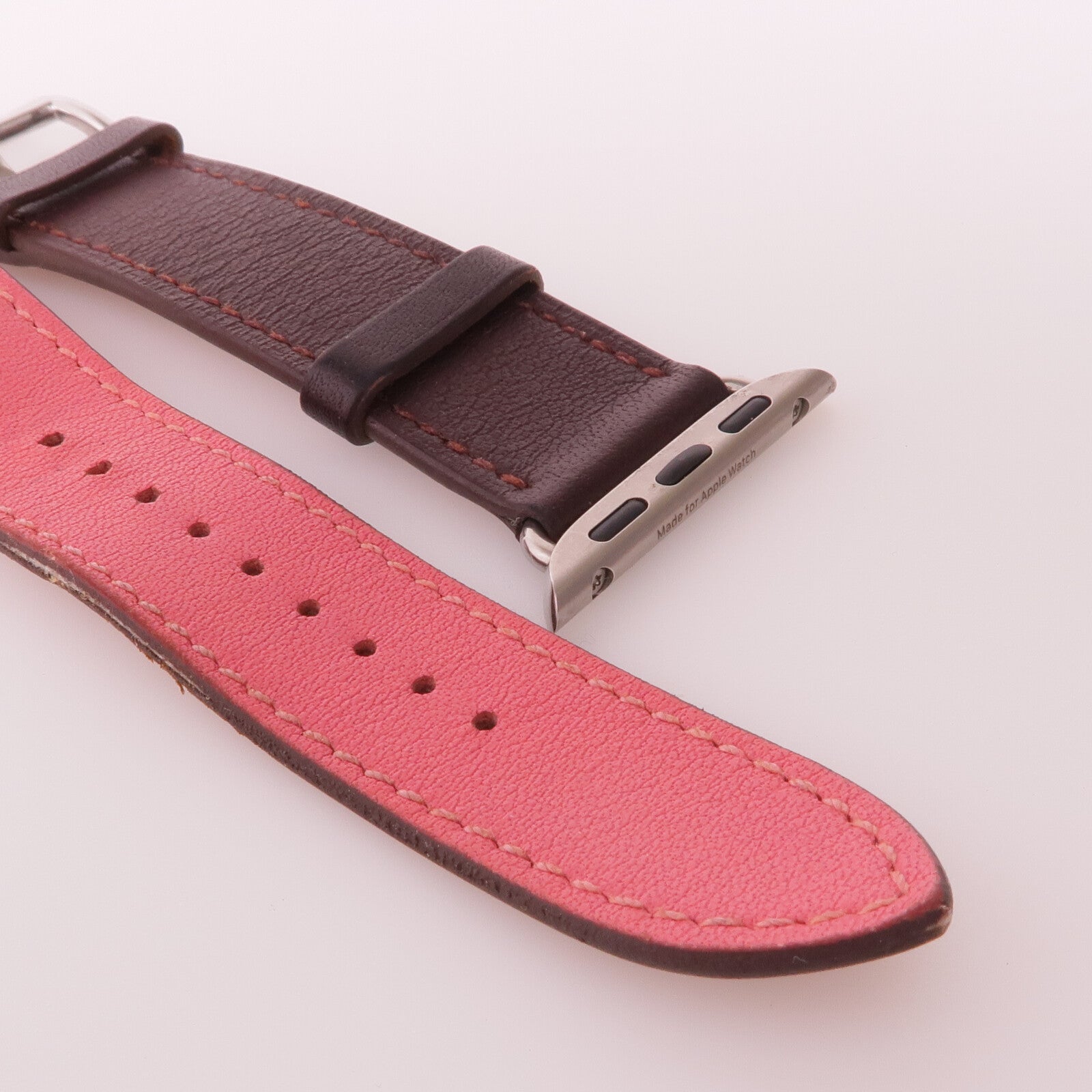 HERMES 【激減優惠】Swift皮革Apple Watchband錶帶