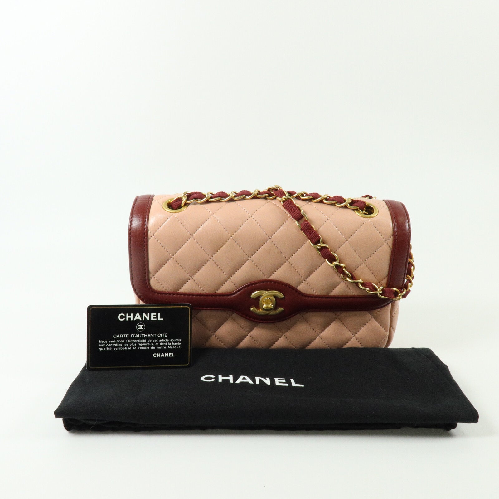 CHANEL 羊皮皮革Chain Shoulder鏈帶肩背袋