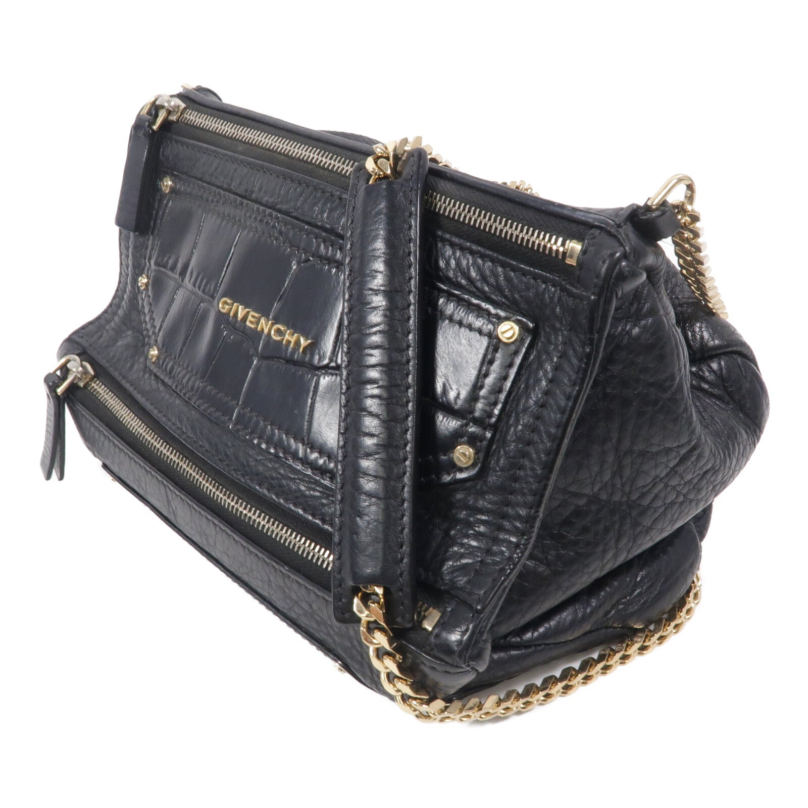 GIVENCHY 牛皮皮革Shoulder Bag鏈帶肩背袋