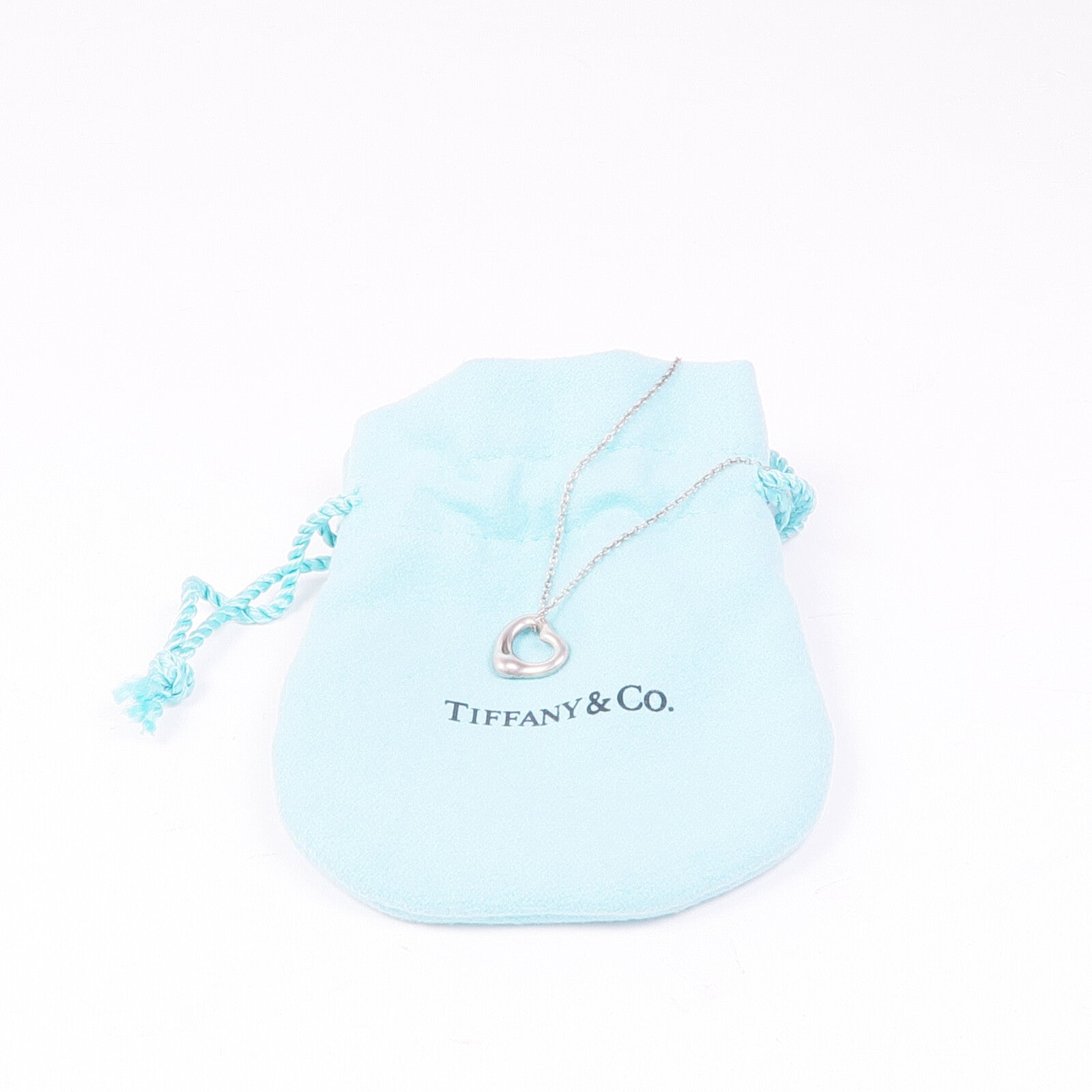 TIFFANY＆CO 925純銀Heart Necklace項鍊