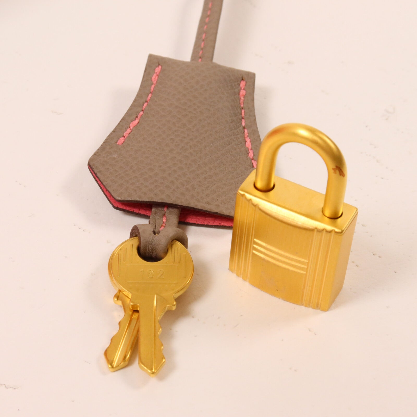 HERMES Epsom皮革Kelly 25手挽肩背兩用袋Rose Azalee/Gris Mouette
