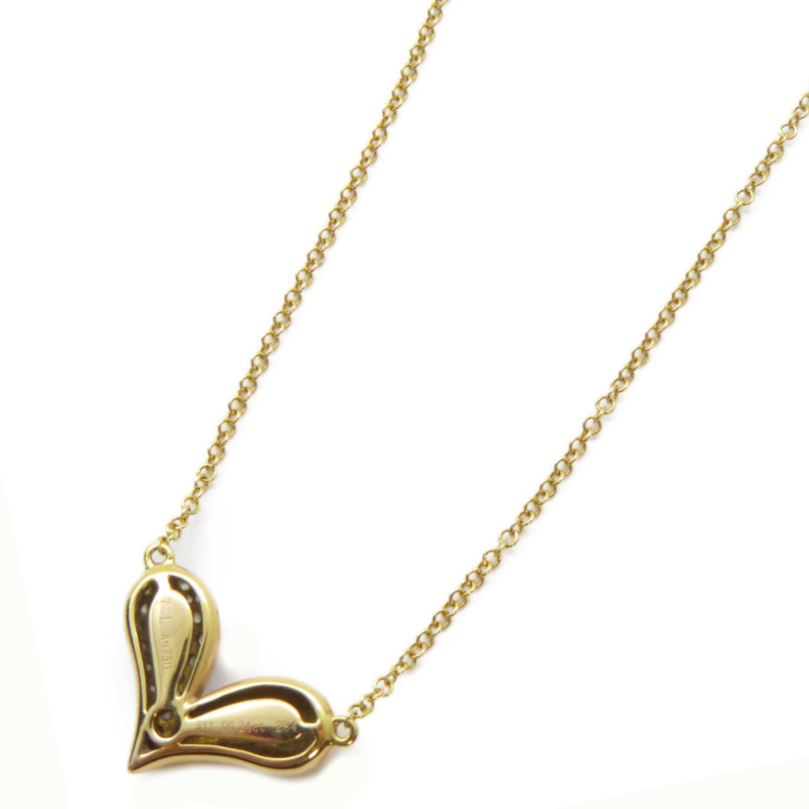 JEWELRY 【激減優惠】18K黃金Diamond Necklace 0.24ct鑽石項鍊