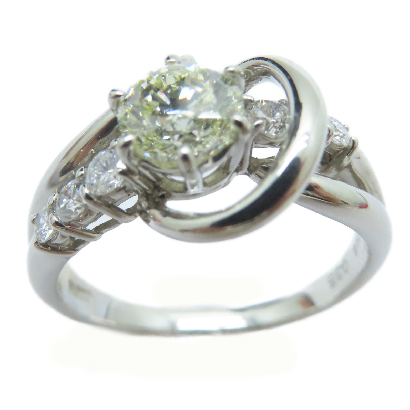 JEWELRY 【激減優惠】PT900鉑金Diamond Ring1.012ct鑽石/0.35ct鑚石戒指US#8.75