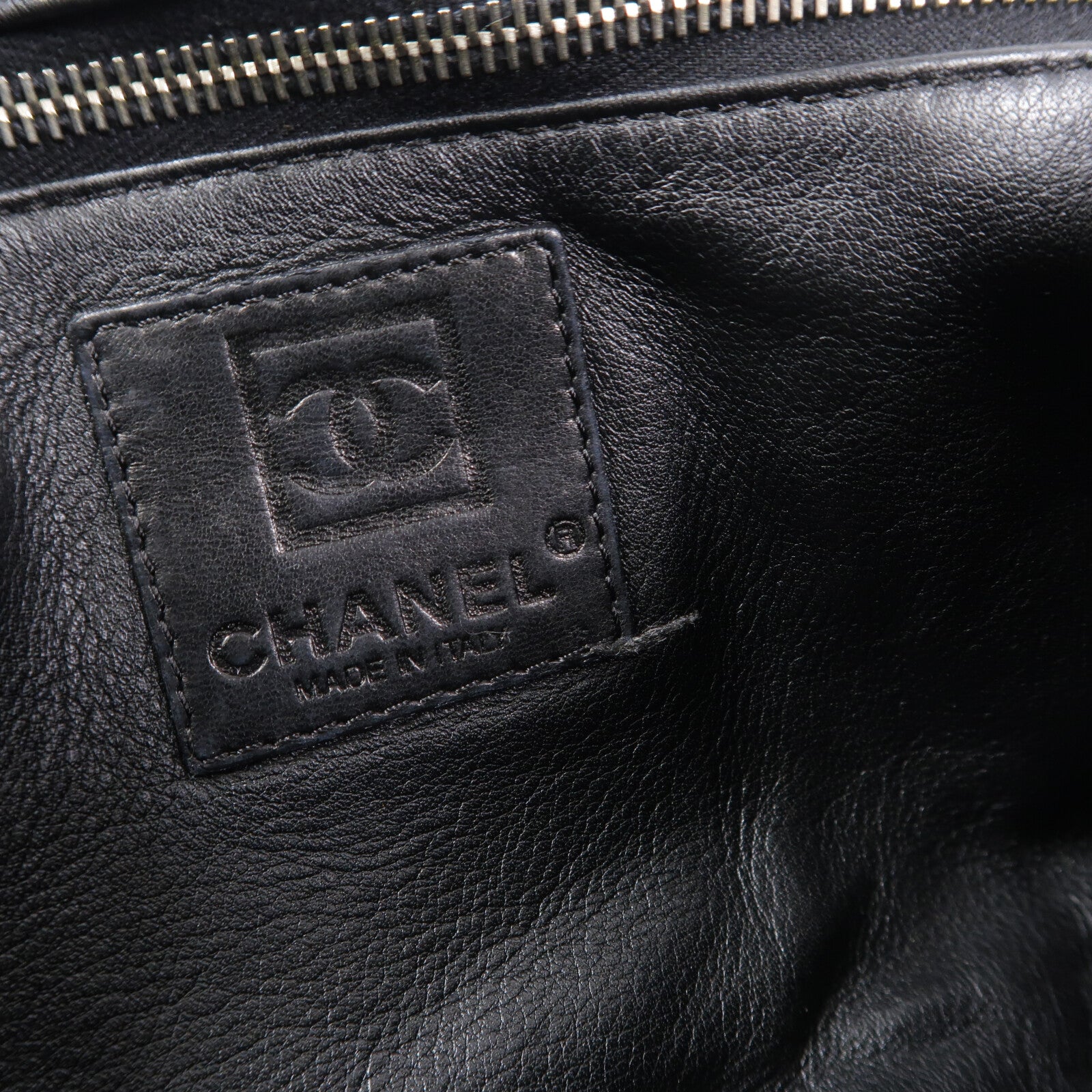 CHANEL 麂皮皮革/羊毛Chain Shoulder鏈帶肩背袋