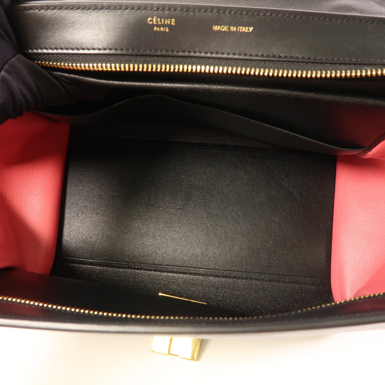 CELINE 牛皮皮革Trapeze金扣手挽肩背兩用袋