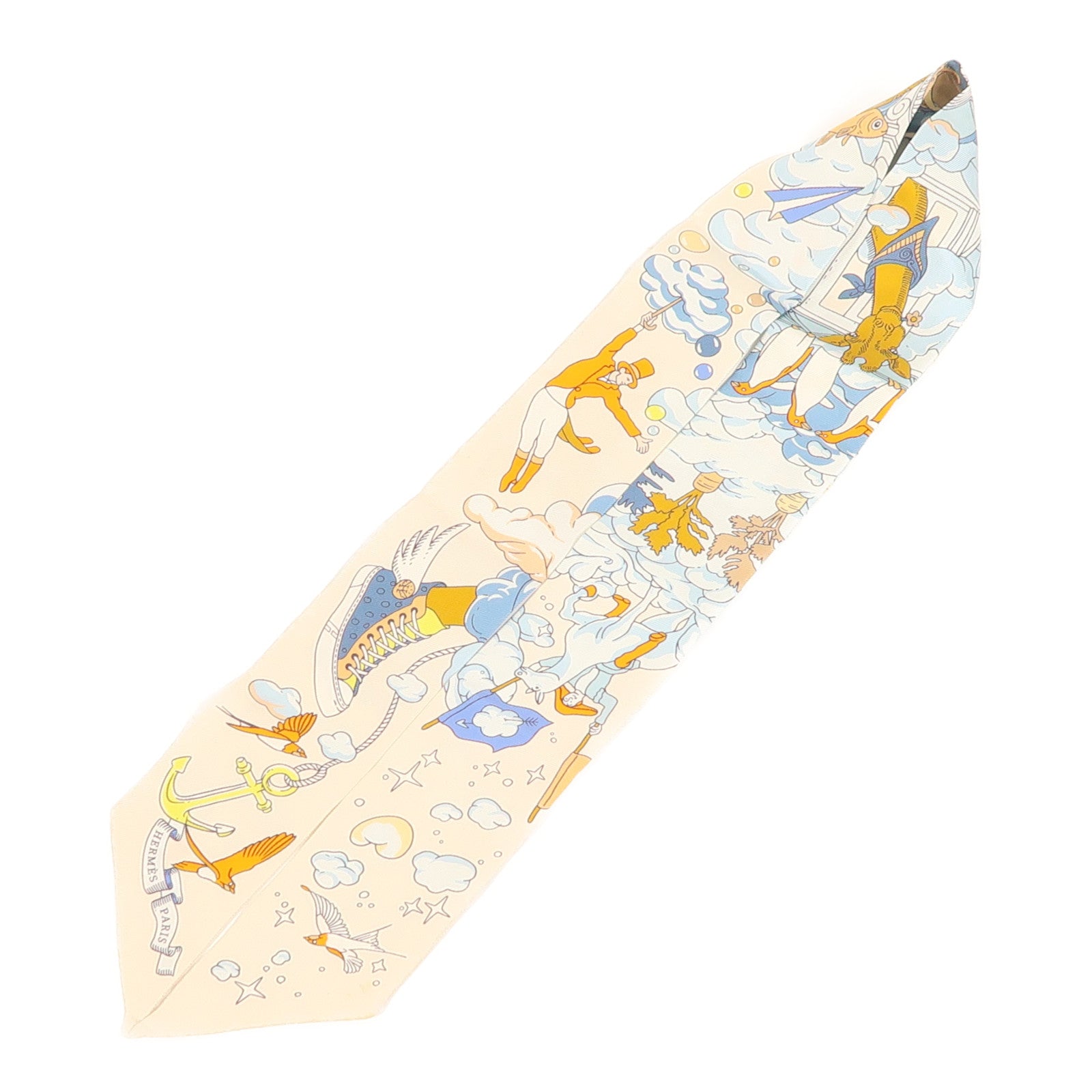 HERMES 絲質Twilly絲巾