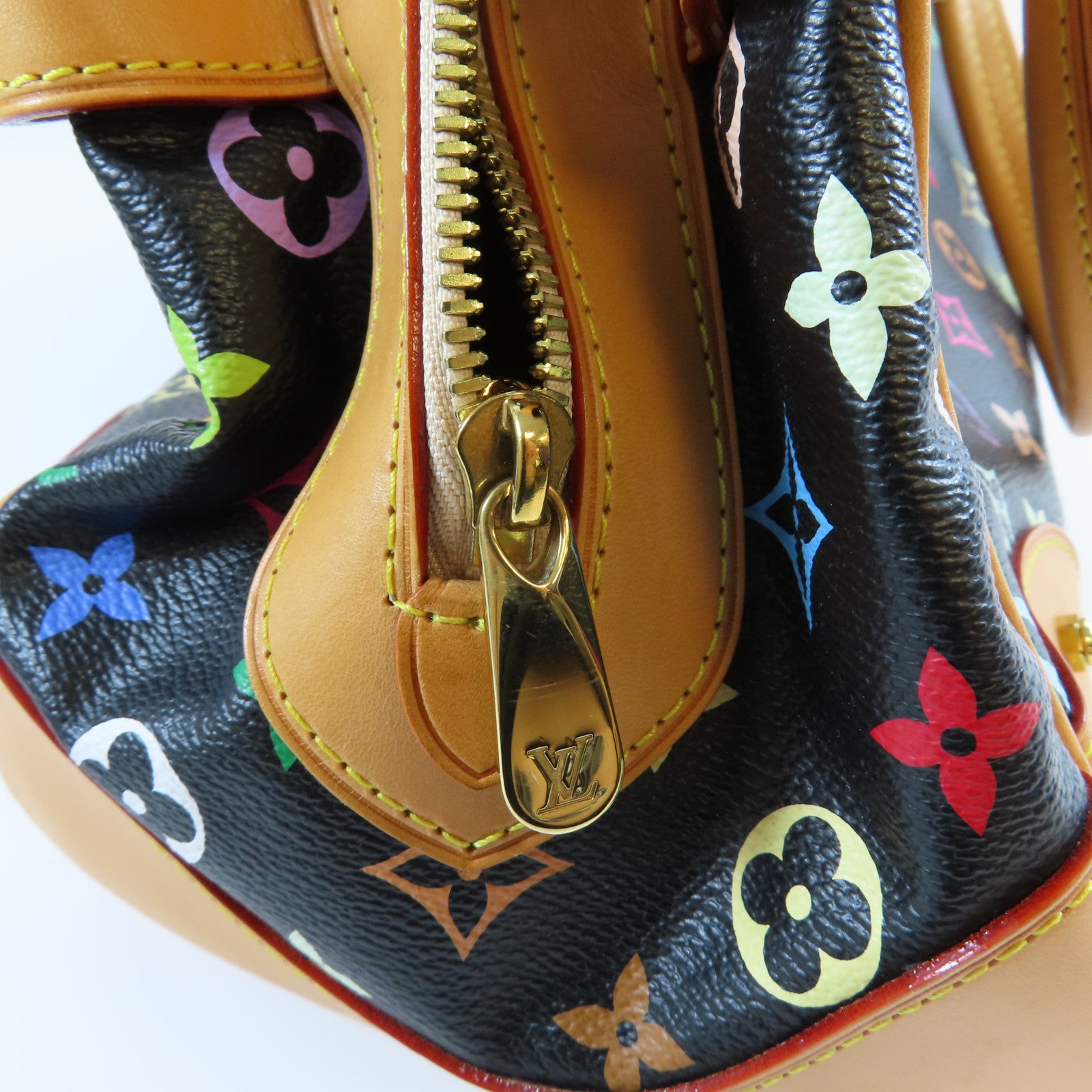 LOUIS VUITTON Monogram Multicolore Claudia金扣肩背袋啡色/黑色
