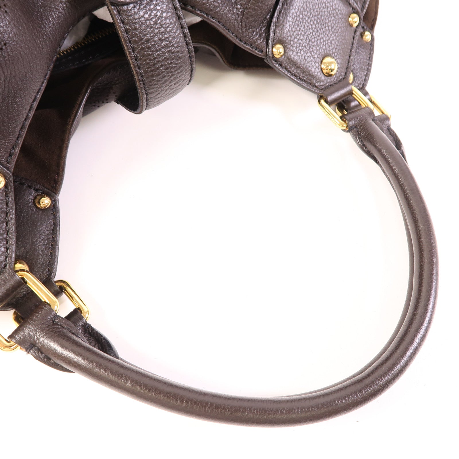 LOUIS VUITTON Monogram Mahina L金扣肩背袋