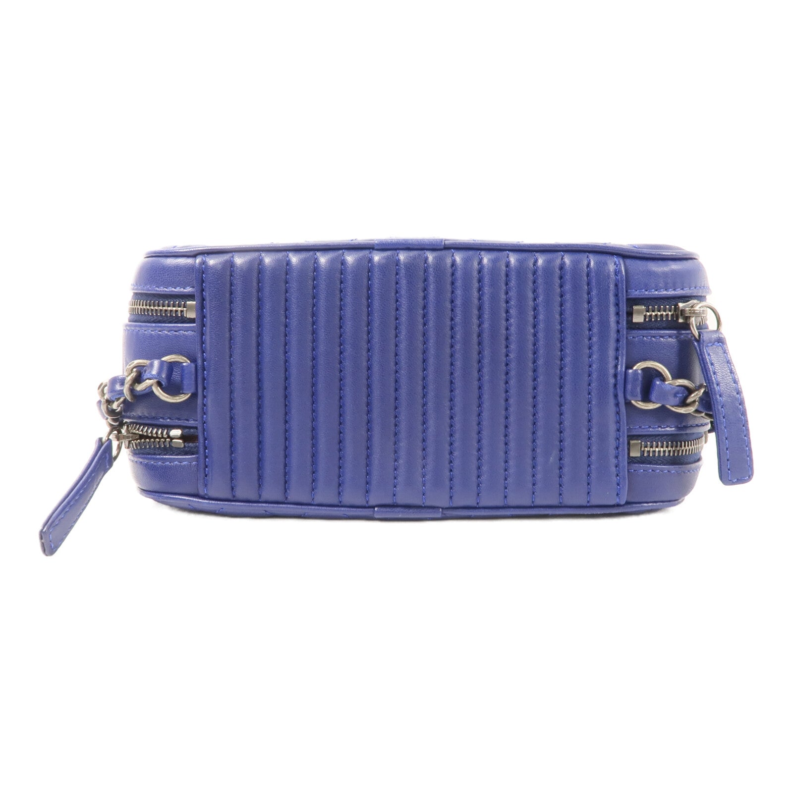 CHANEL 羊皮皮革Carmera Bag鏈帶肩背袋