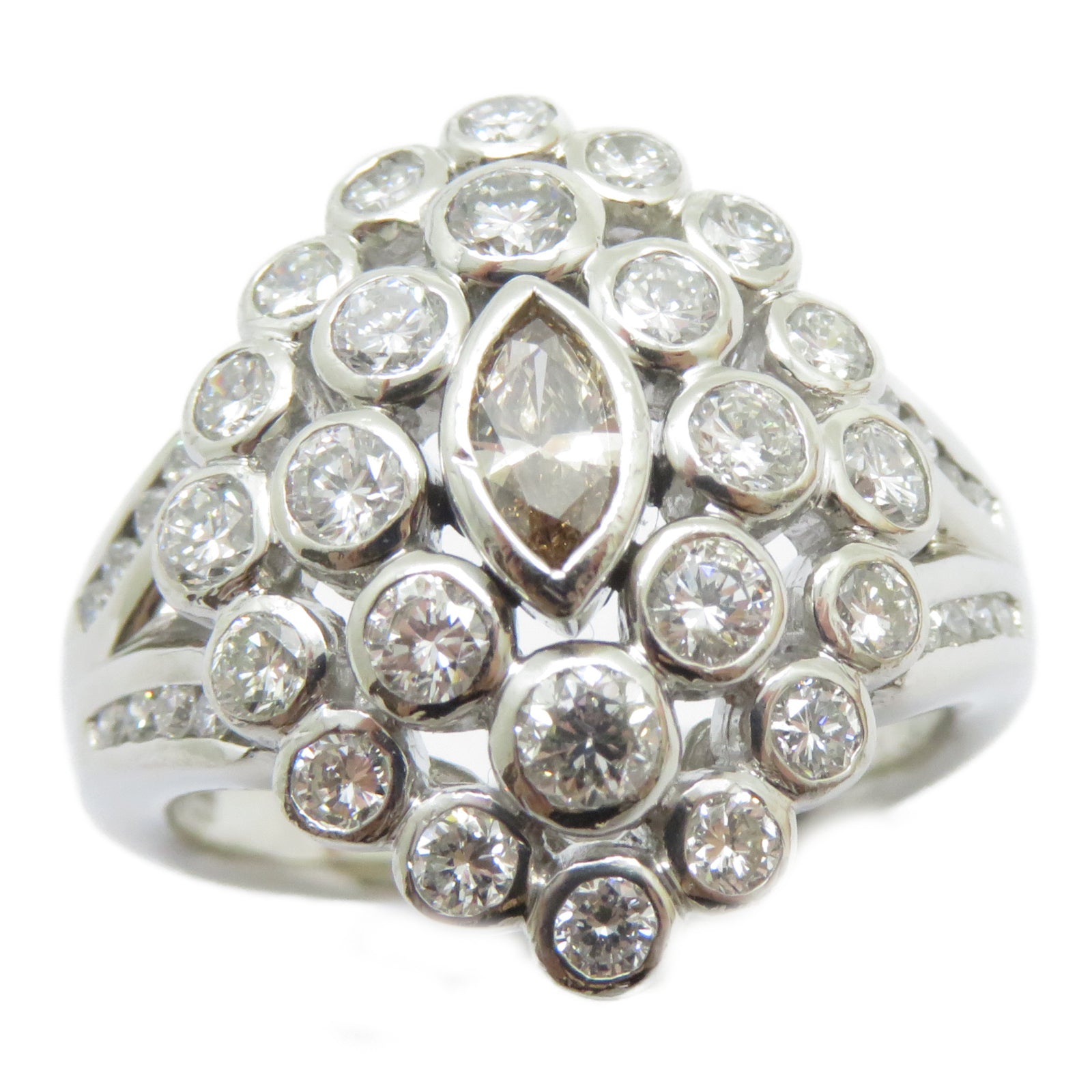 JEWELRY (PRICE DOWN) 0.23/1.52ct Diamond Ring PT900 Platinum US#7.75