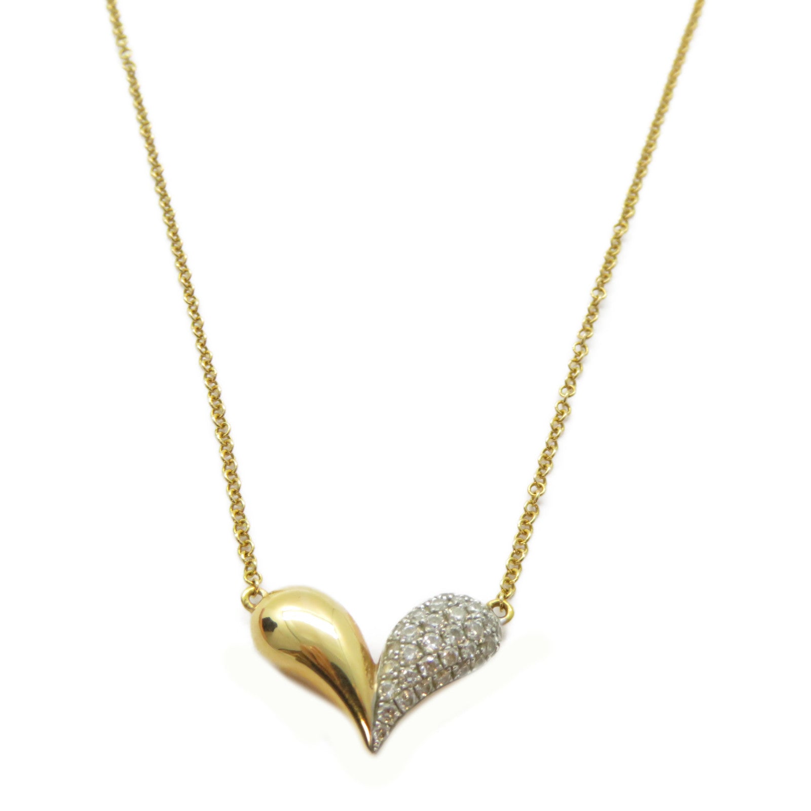 JEWELRY 【激減優惠】18K黃金Diamond Necklace 0.24ct鑽石項鍊