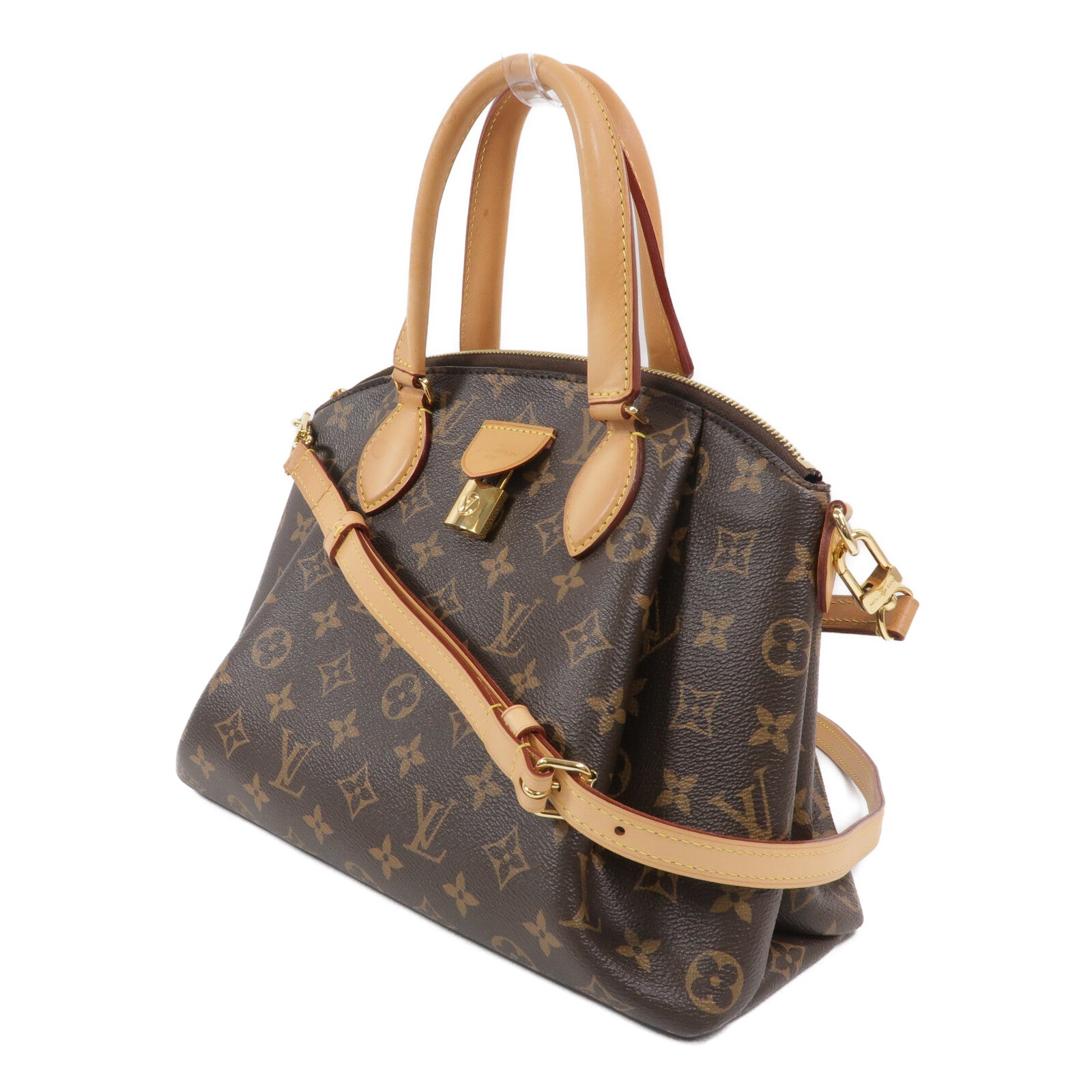 LOUIS VUITTON Monogram Rivoli PM手挽肩背兩用袋