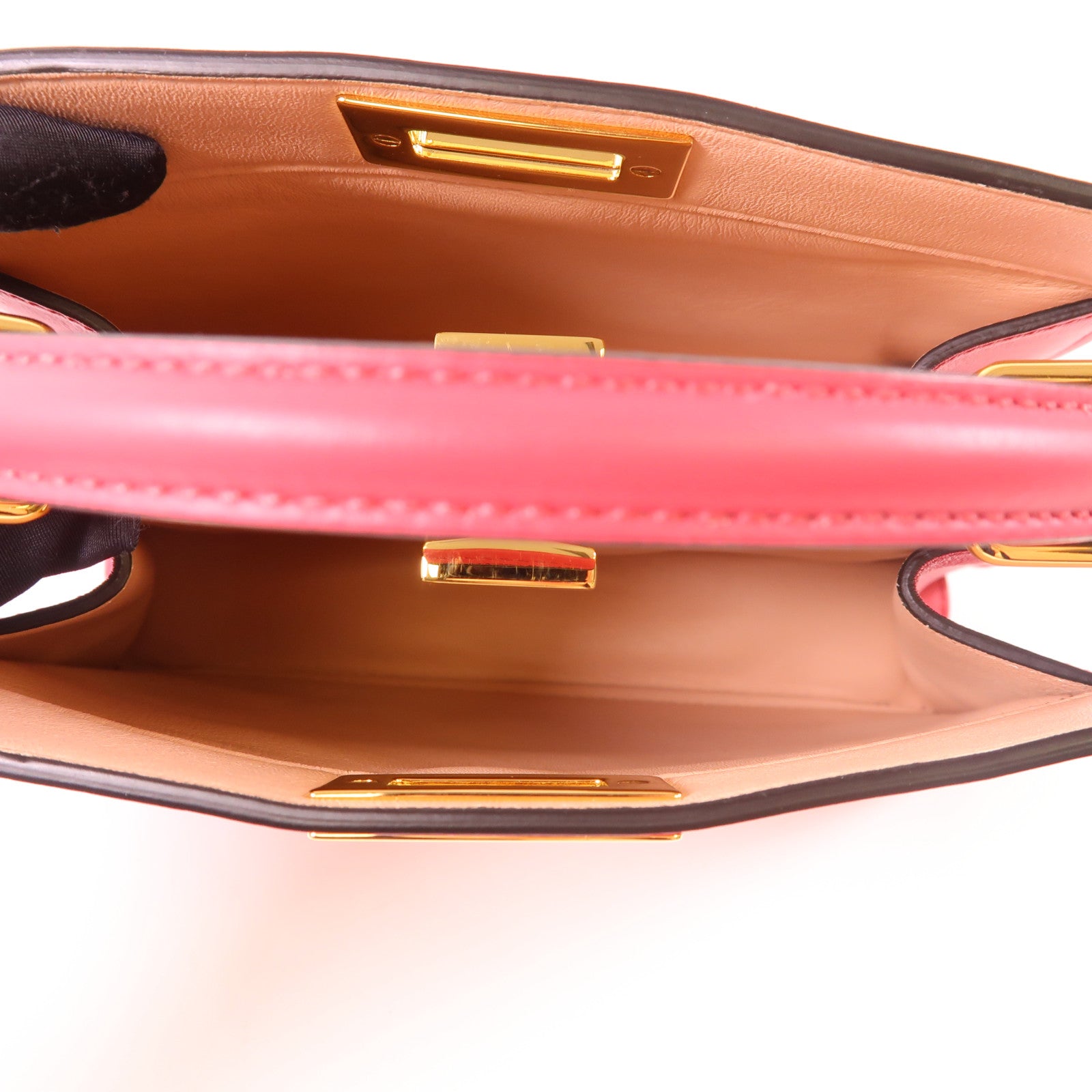 FENDI 牛皮皮革Peekaboo金扣手挽肩背兩用袋