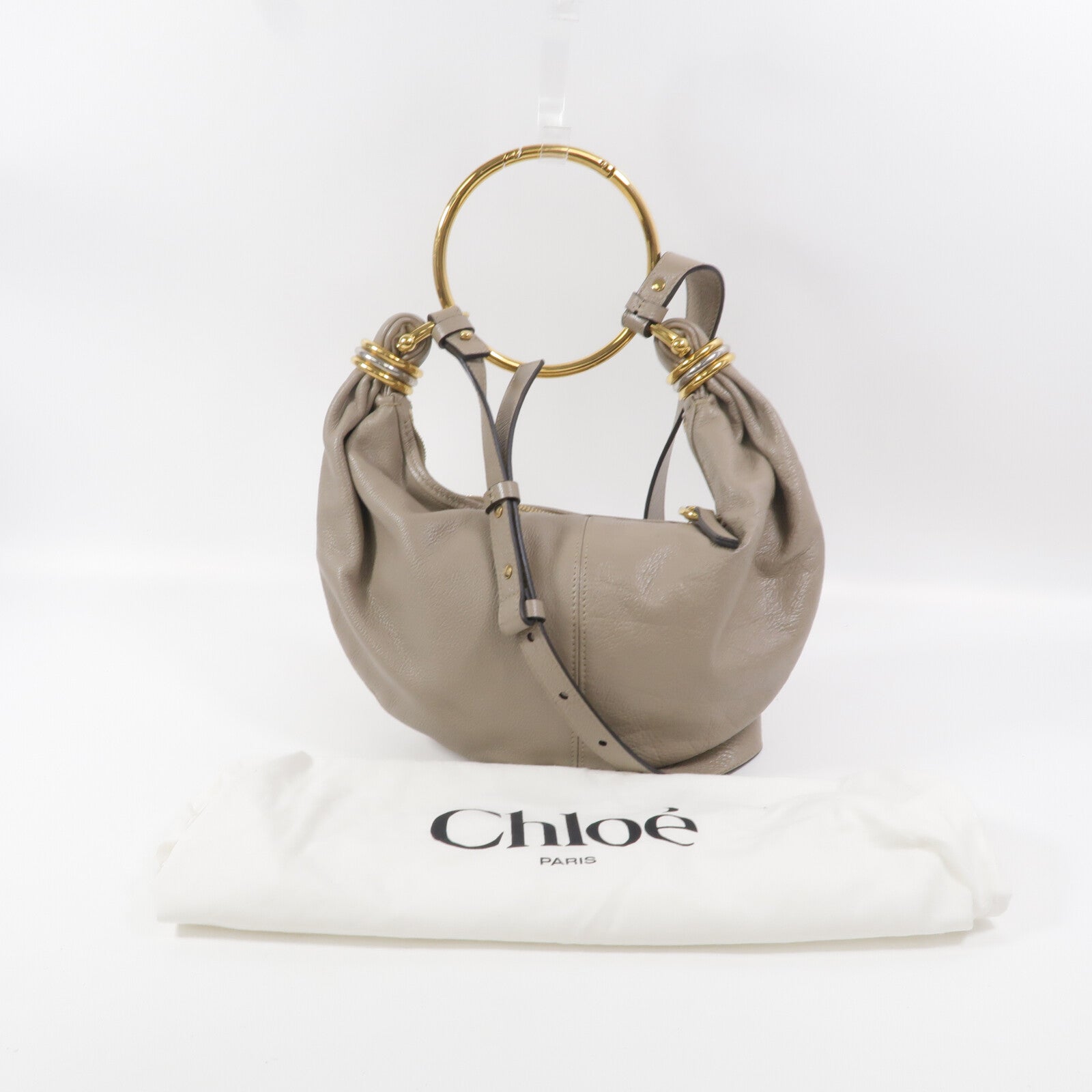 Chloe 牛皮皮革Bracelet Hobo Bag手挽肩背兩用袋