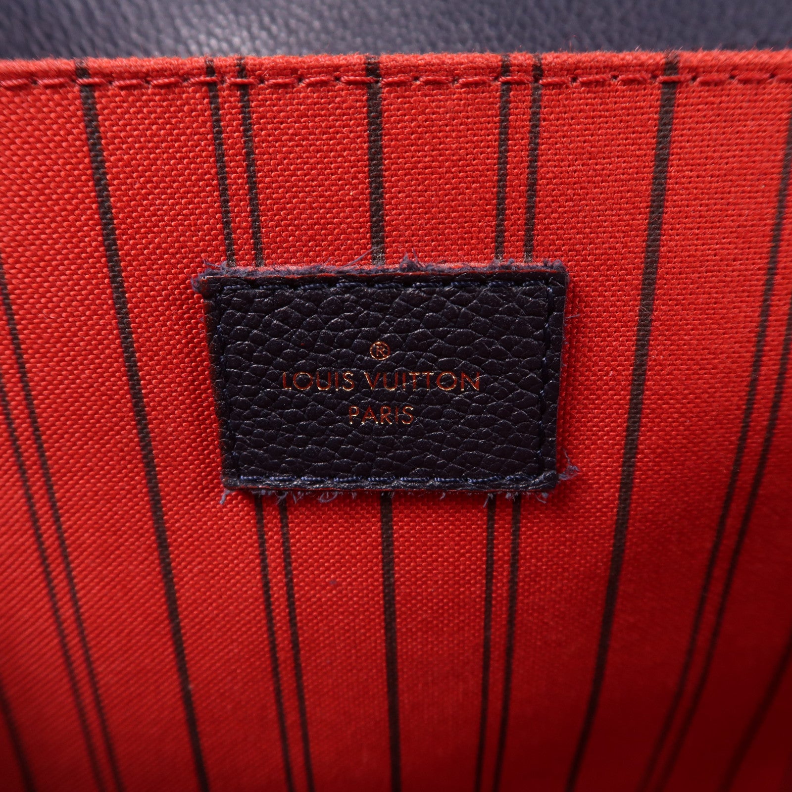 LOUIS VUITTON 【激減優惠】Monogram Empreinte Pochette Metis金扣手挽肩背兩用袋深藍色