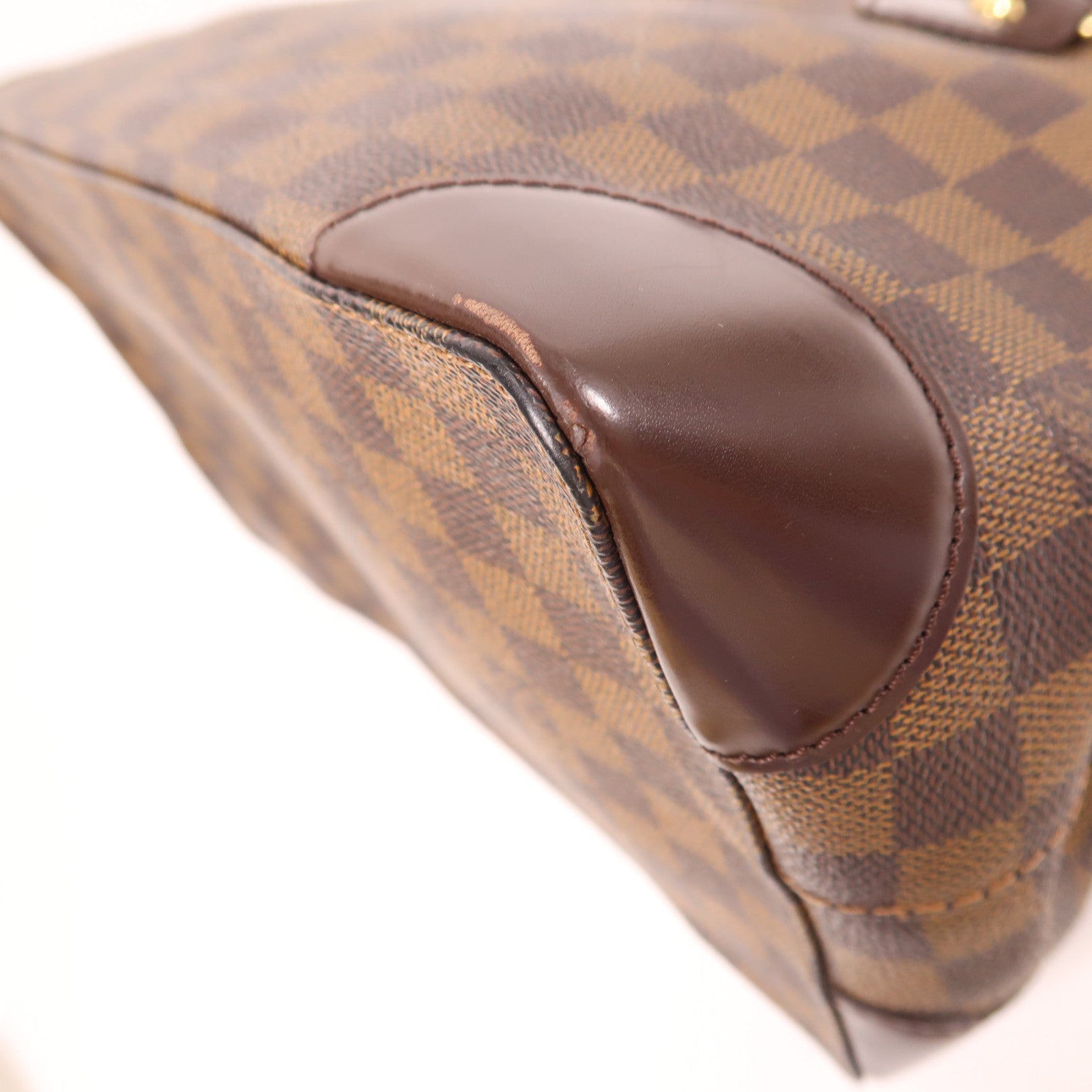 LOUIS VUITTON Damier Hampstead PM金扣肩背袋/手挽袋