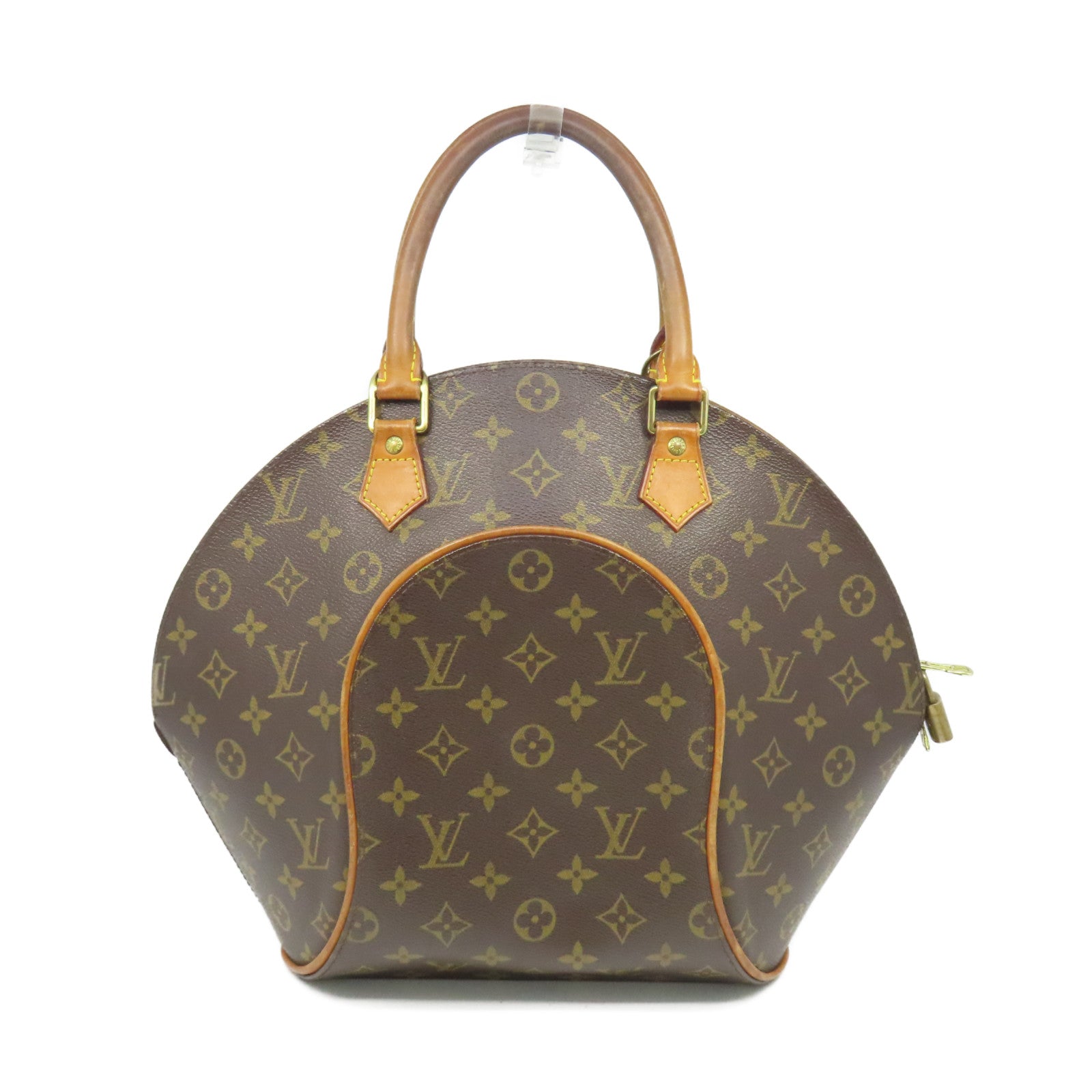 LOUIS VUITTON 【激減優惠】Monogram Ellipse MM Hand Bag金扣手挽袋啡色