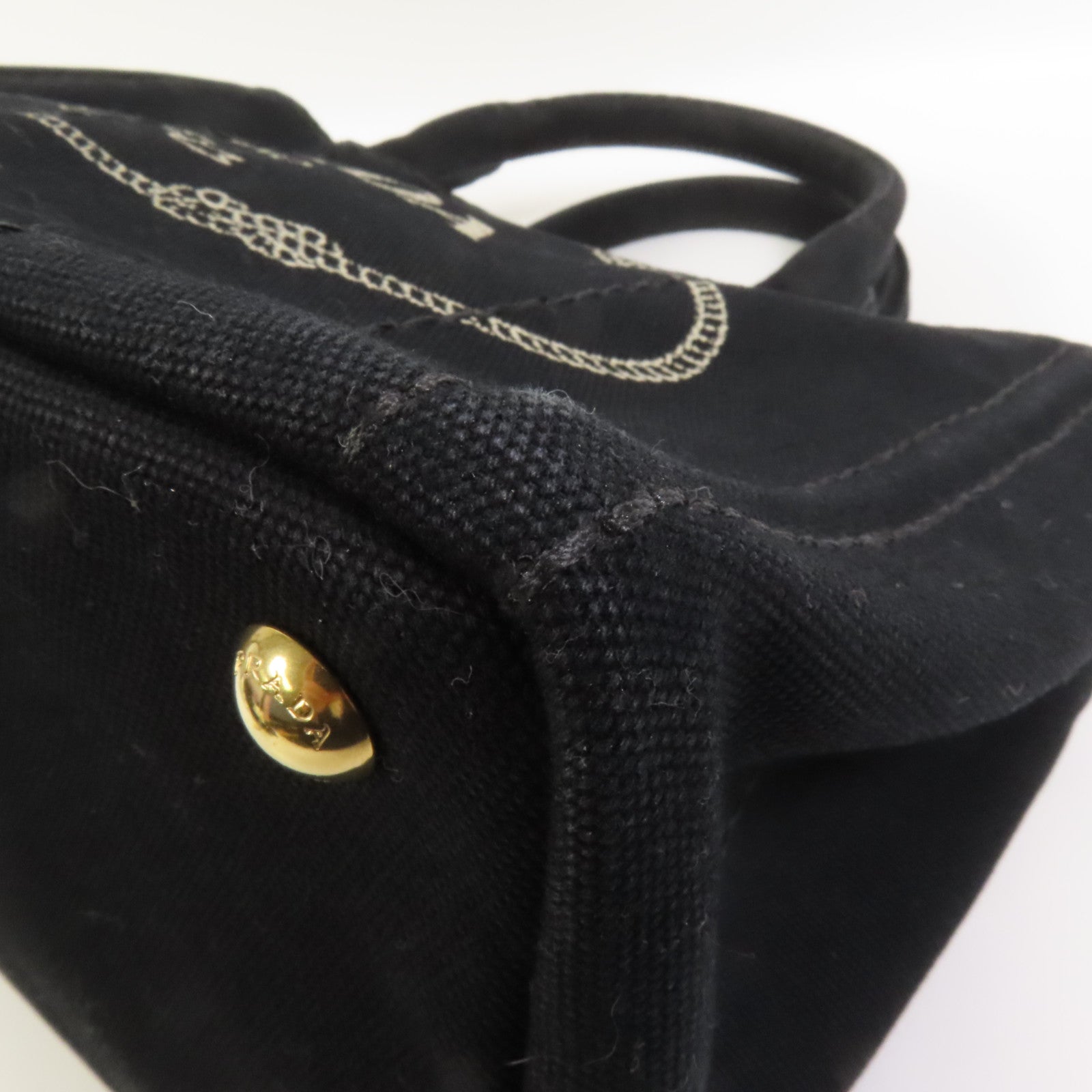 PRADA 帆布2 Way Shoulder Bag金扣手挽肩背兩用袋