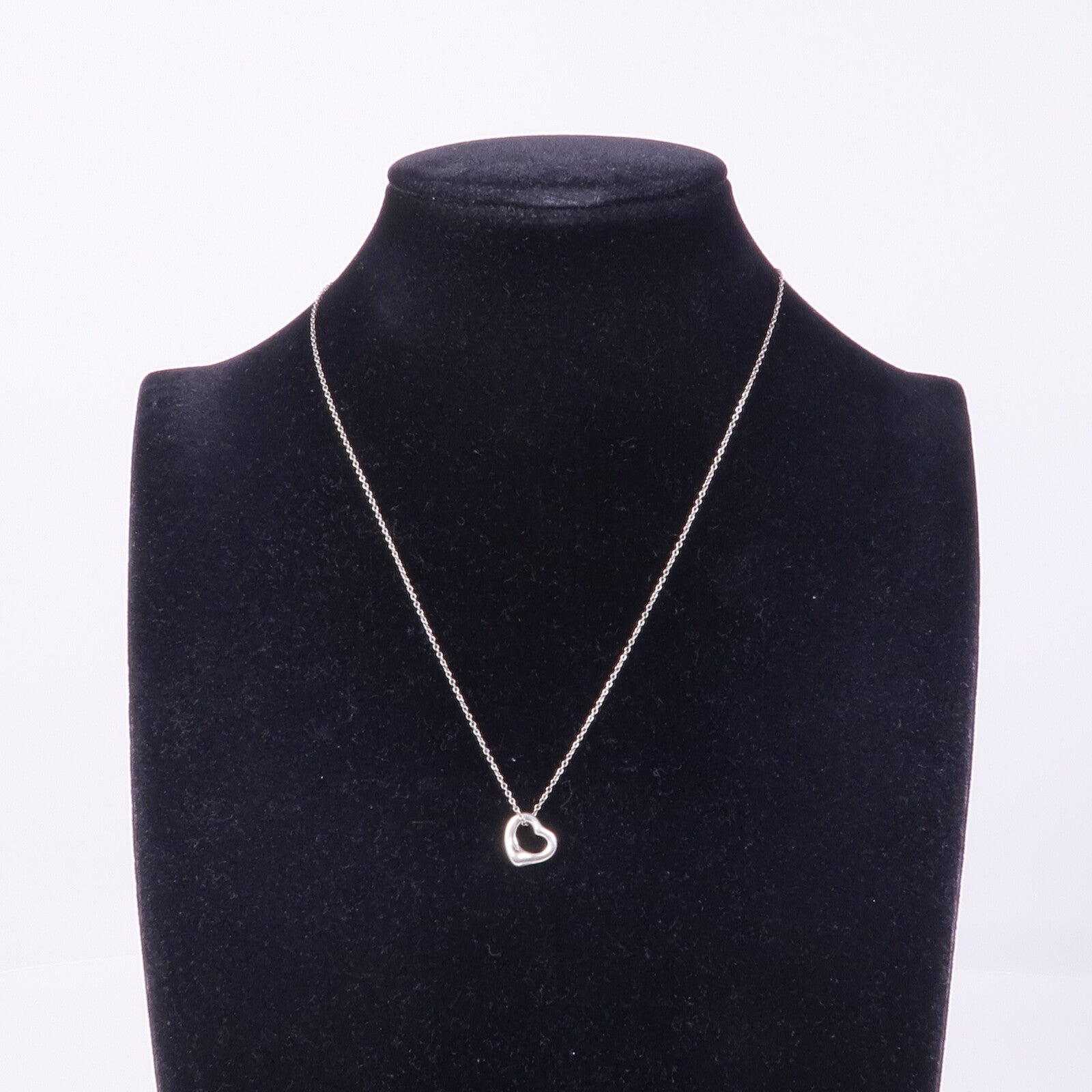 TIFFANY＆CO 925純銀Heart Necklace項鍊