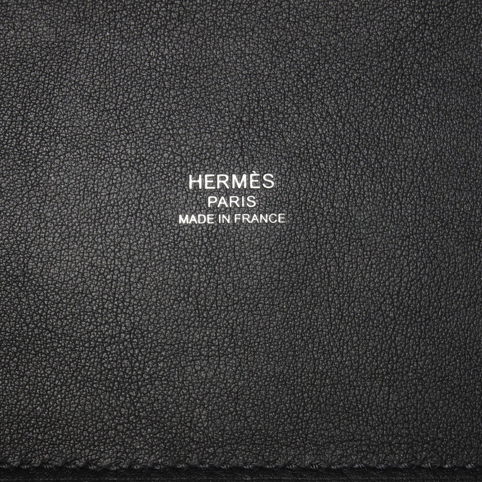 HERMES 帆布Cabas H En Biais 27手挽肩背兩用袋Noir