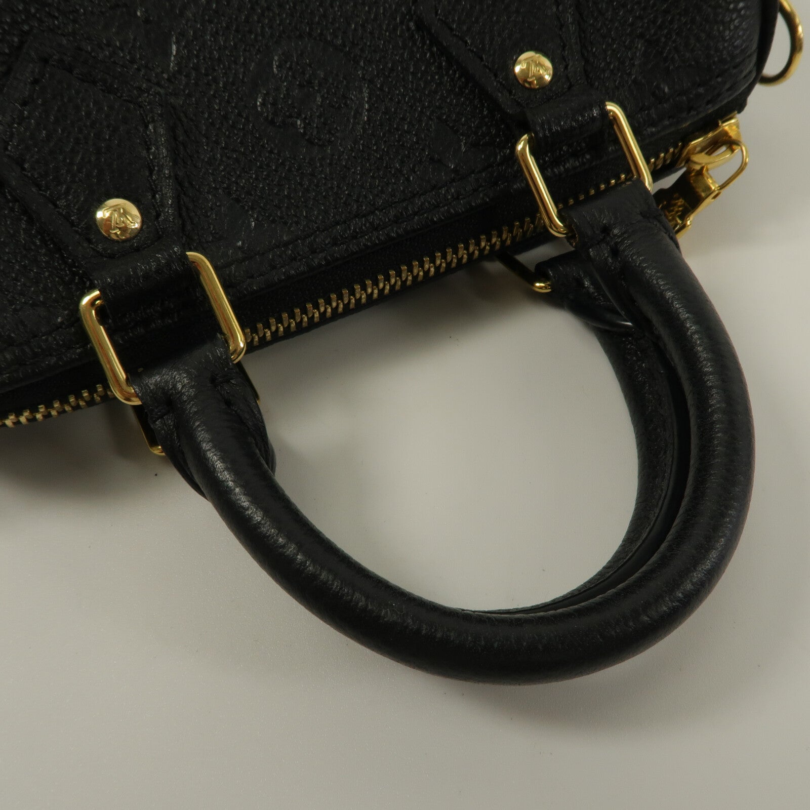 LOUIS VUITTON Monogram Empreinte Nano Speedy手挽肩背兩用袋