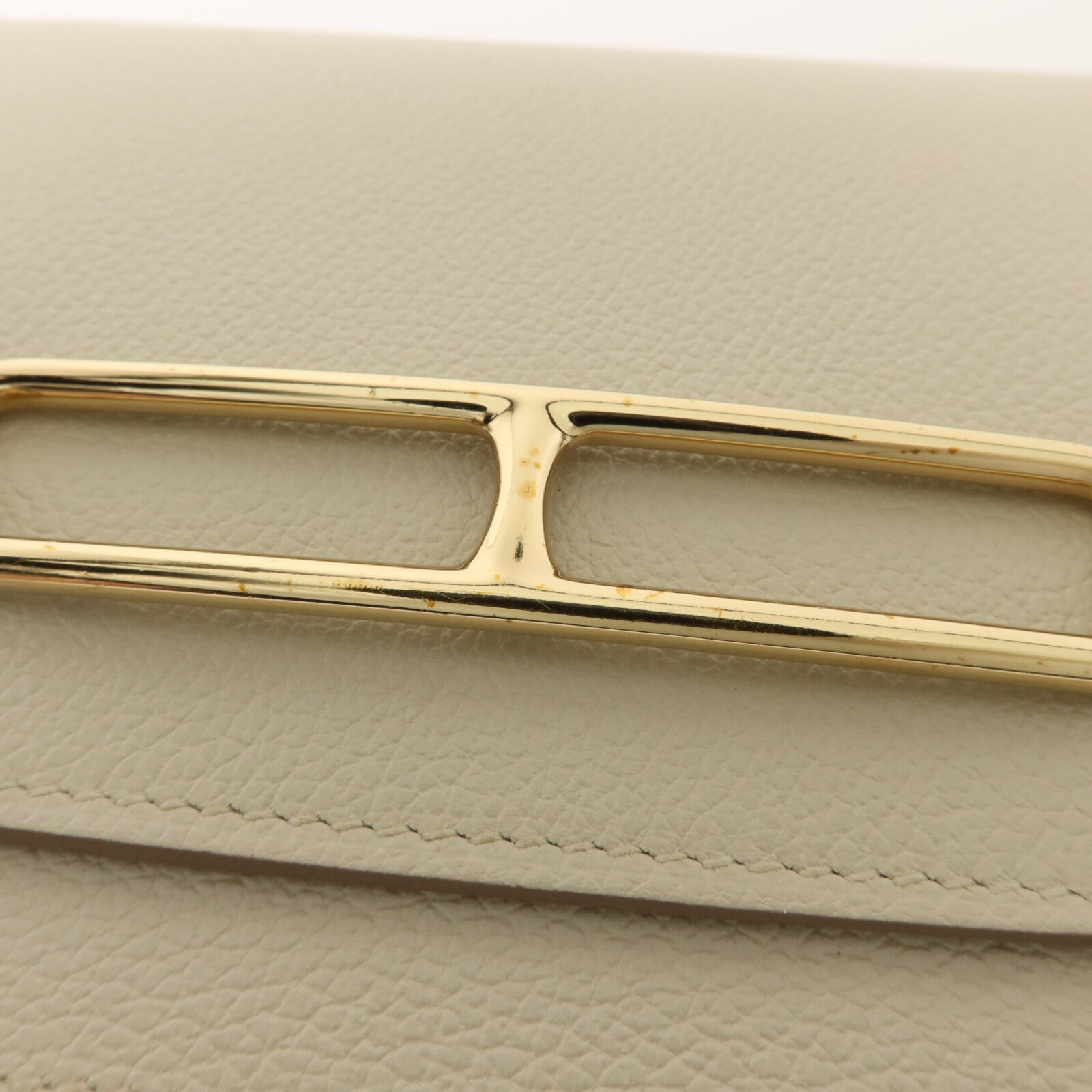HERMES Evercolor皮革Roulis Slim錢包Nata
