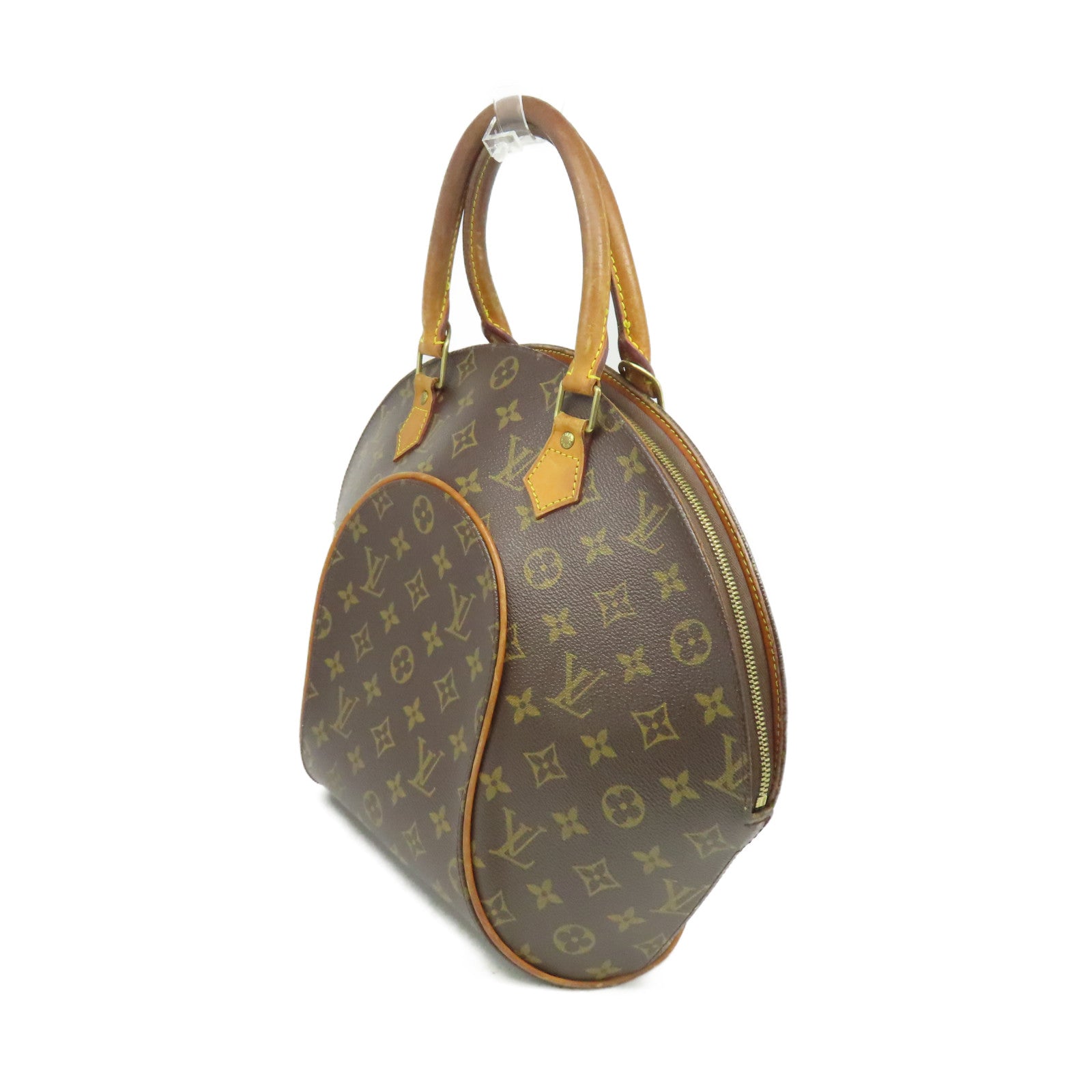 LOUIS VUITTON 【激減優惠】Monogram Ellipse MM Hand Bag金扣手挽袋啡色