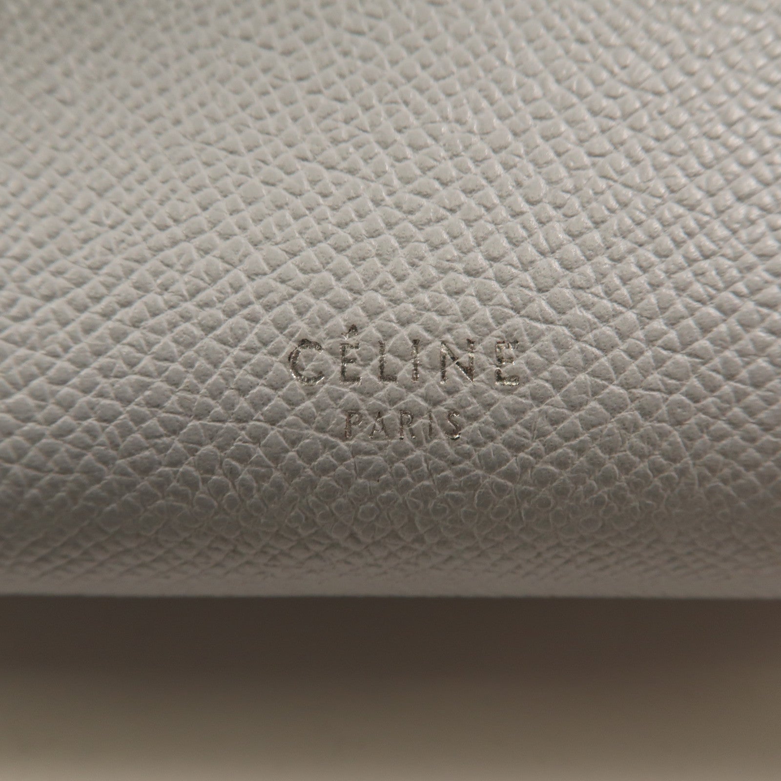 CELINE 牛皮皮革Nano Belt Bag銀扣手挽肩背兩用袋藍色
