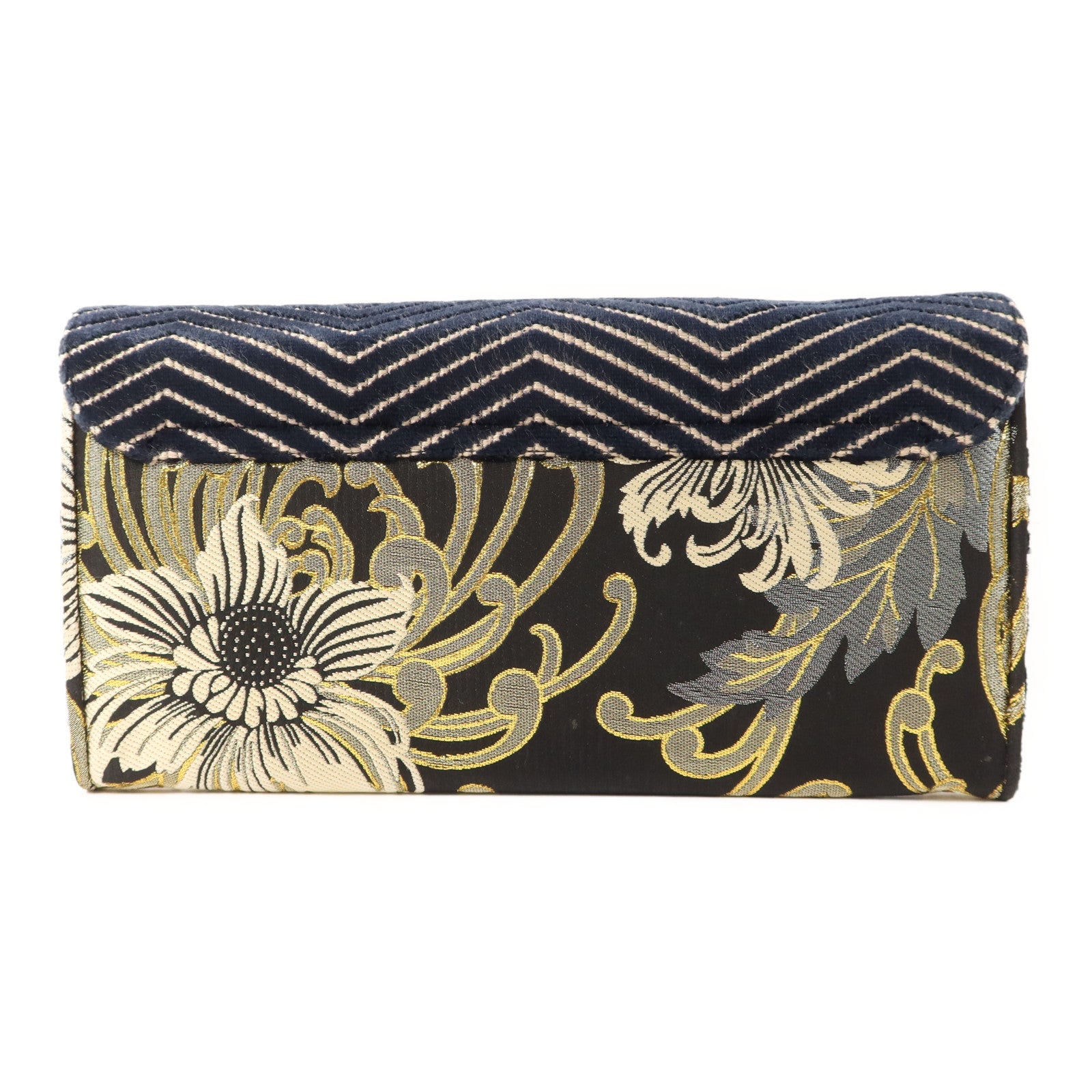 BVLGARI 天鵝絨/布料Clutch Bag金扣手拿包