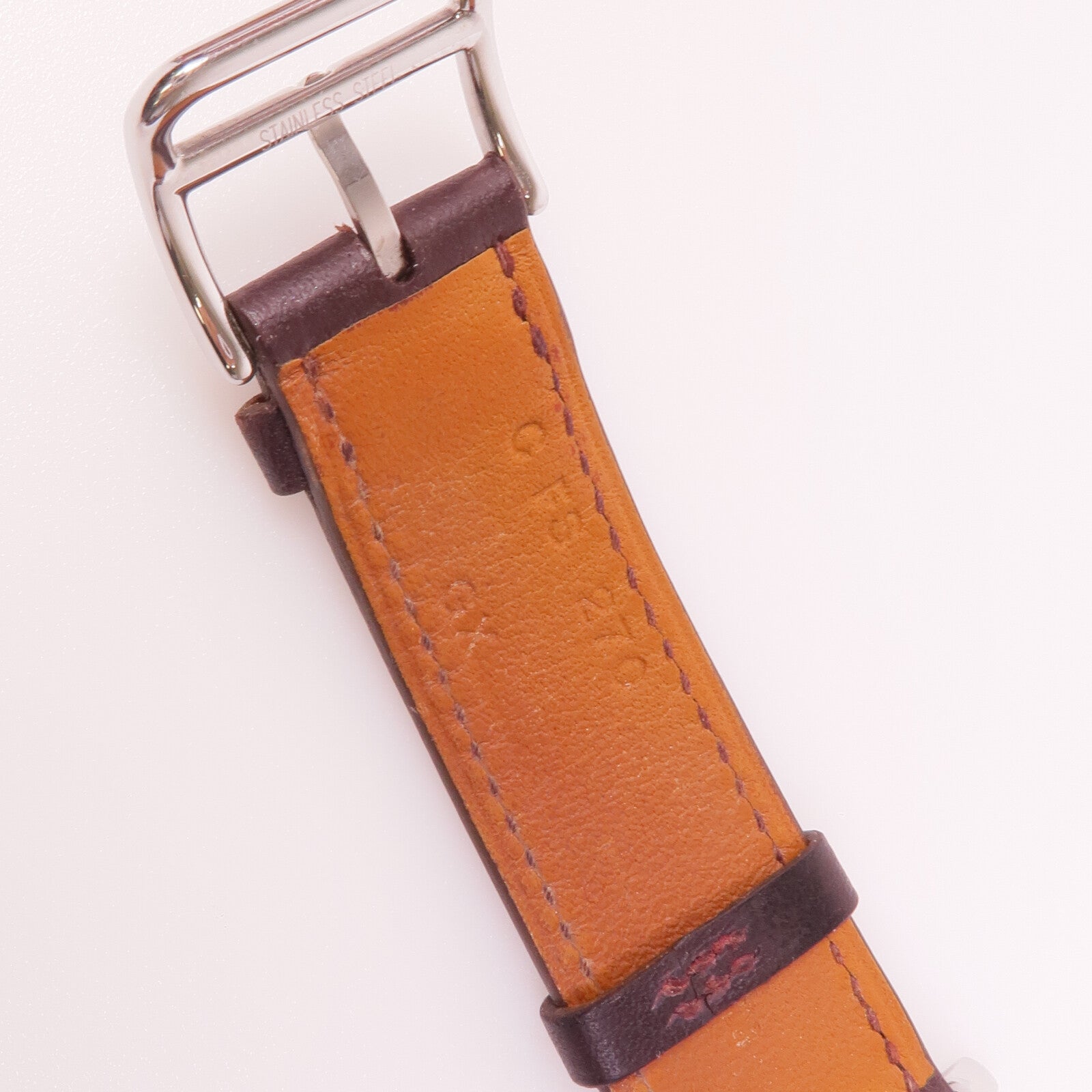 HERMES 【激減優惠】Swift皮革Apple Watchband錶帶