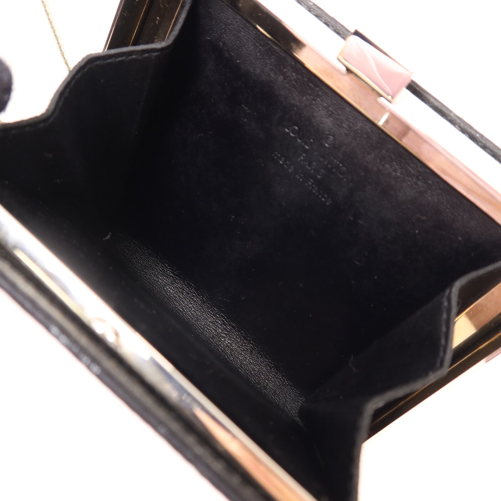 LOUIS VUITTON Satin Monogram Mini Satin Ange Chain Bag鏈帶肩背袋