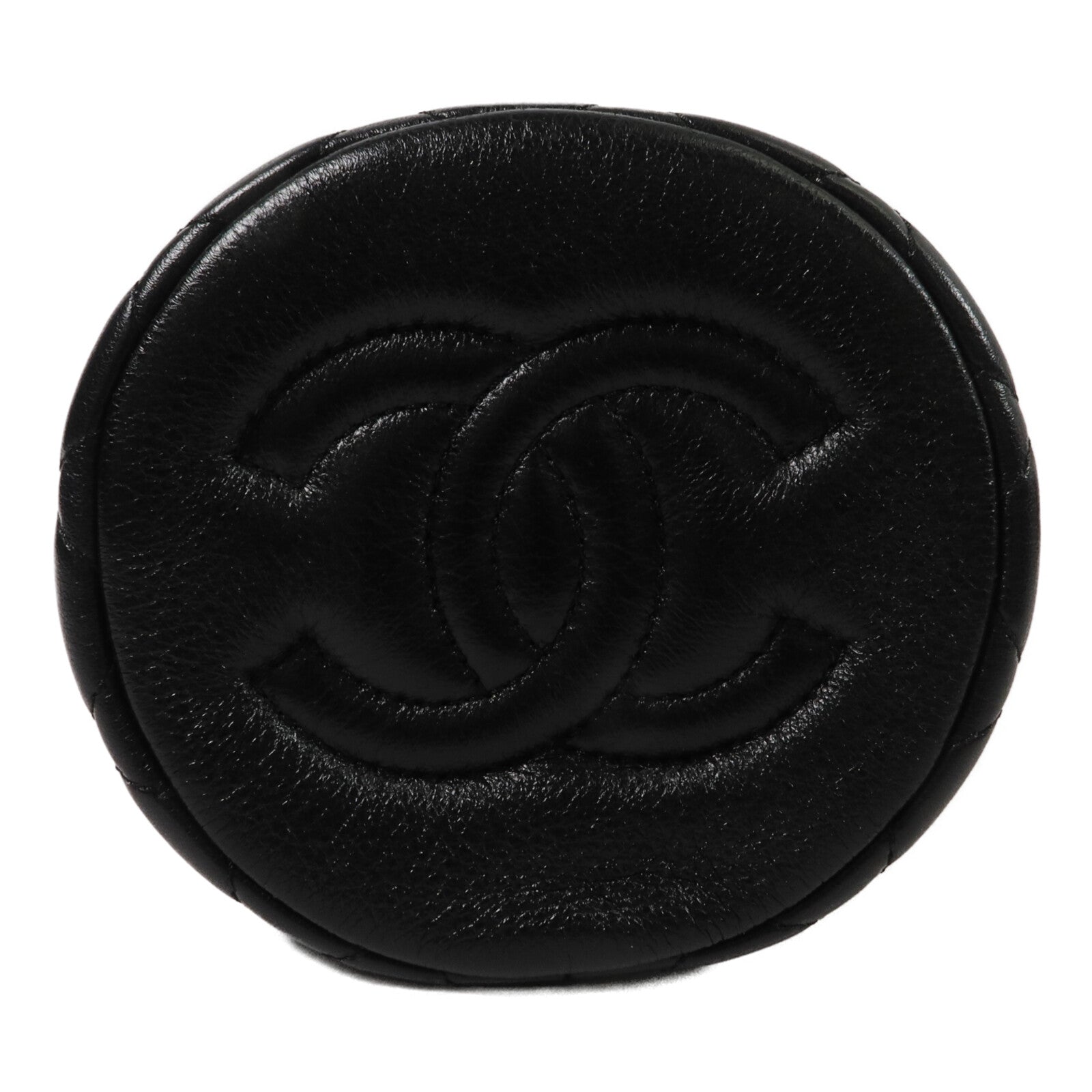 CHANEL 羊皮皮革Bucket Bag鏈帶肩背袋