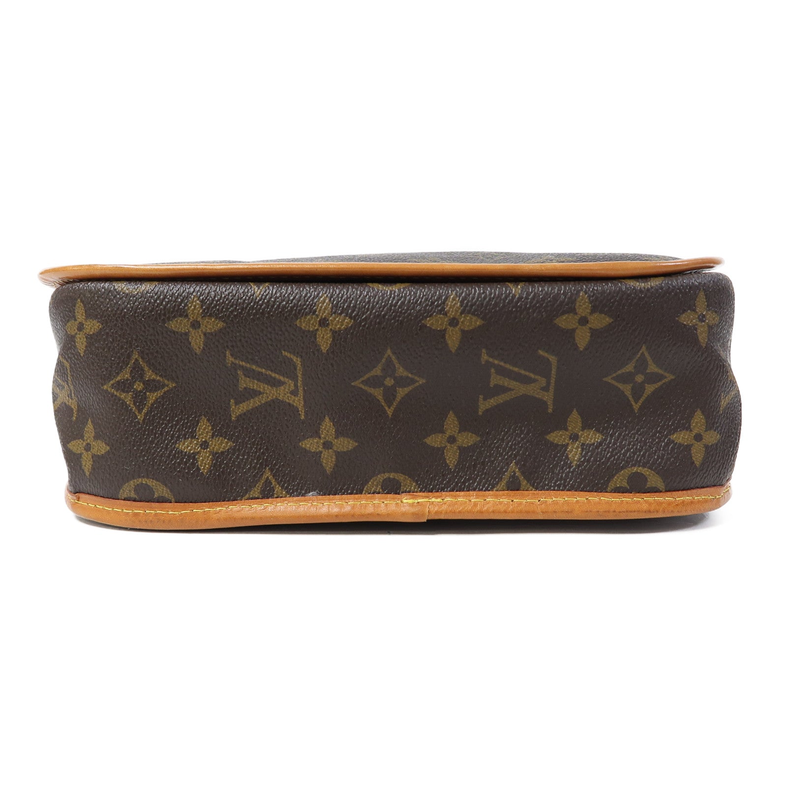 LOUIS VUITTON Monogram Bosphore PM金扣肩背袋啡色