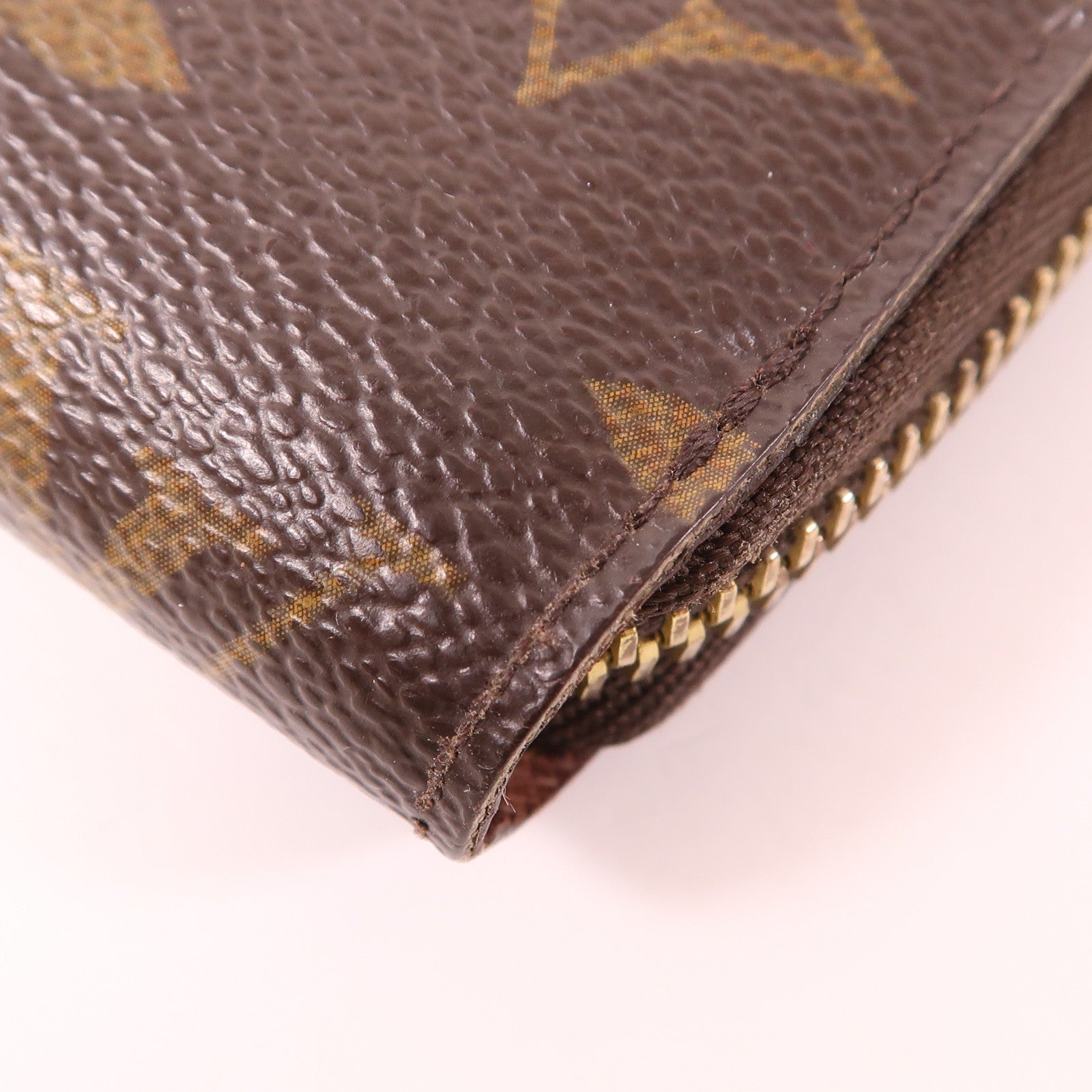 LOUIS VUITTON Monogram Zippy Wallet金扣長錢包