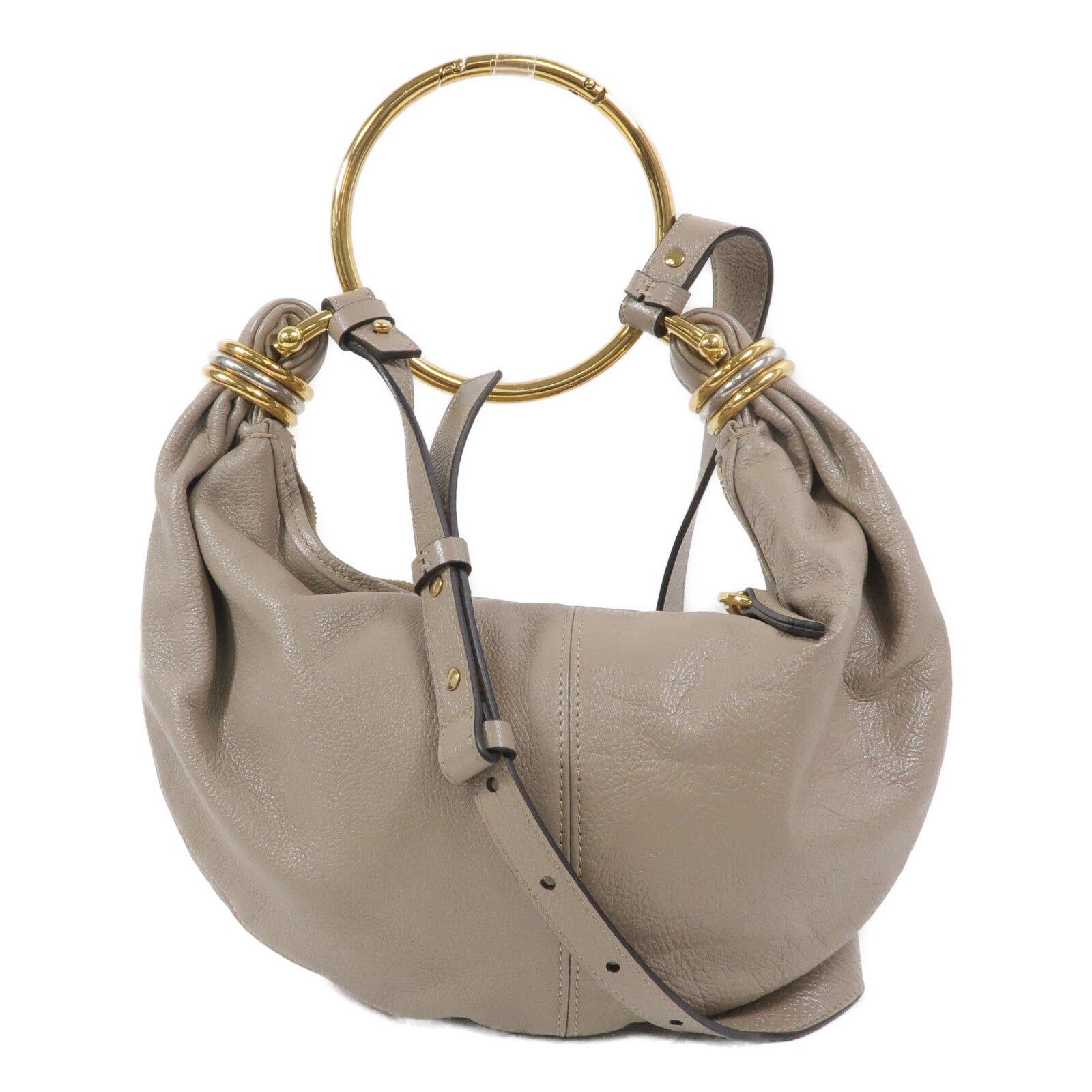Chloe 牛皮皮革Bracelet Hobo Bag手挽肩背兩用袋