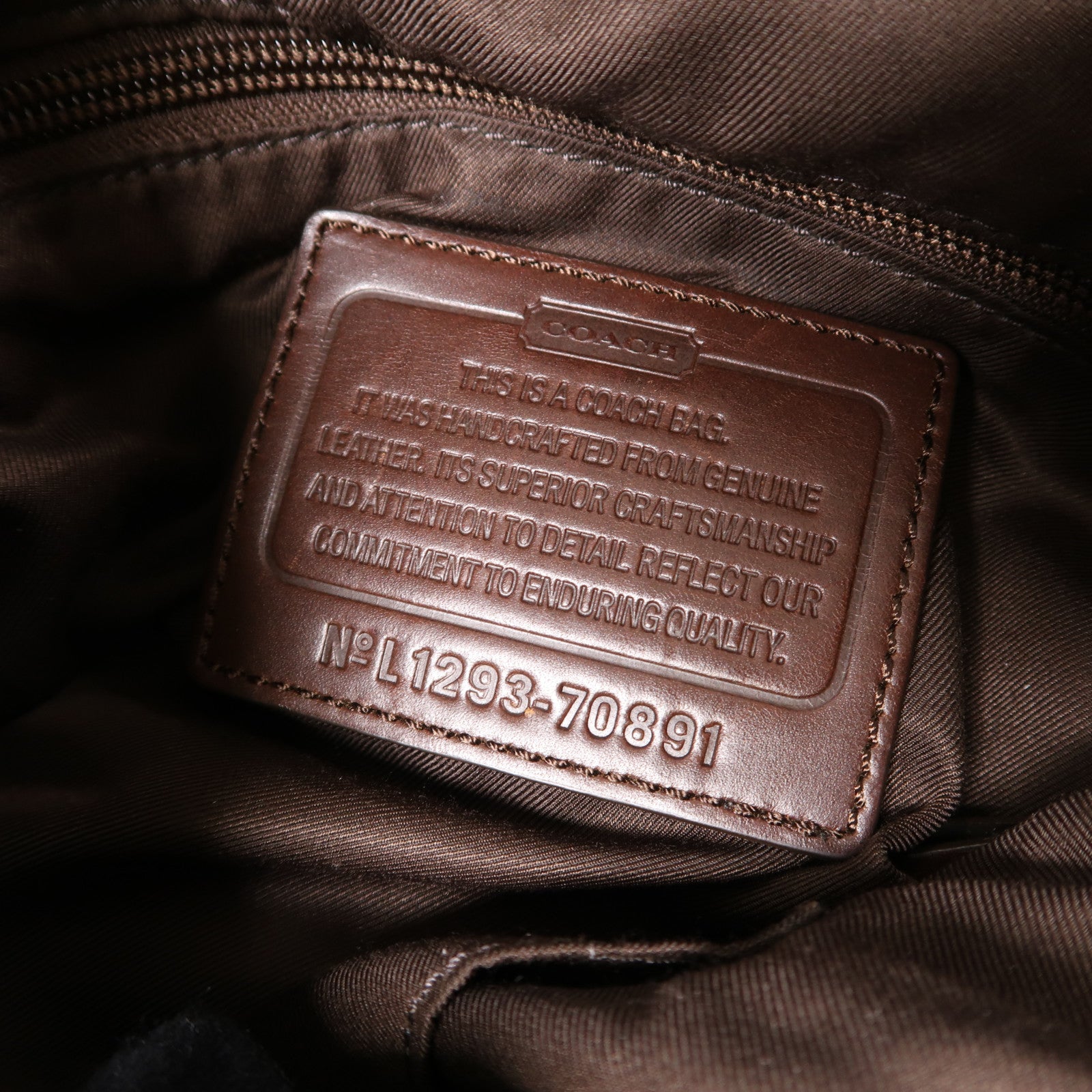 COACH 牛皮皮革2 Way Shoulder銀扣手挽肩背兩用袋