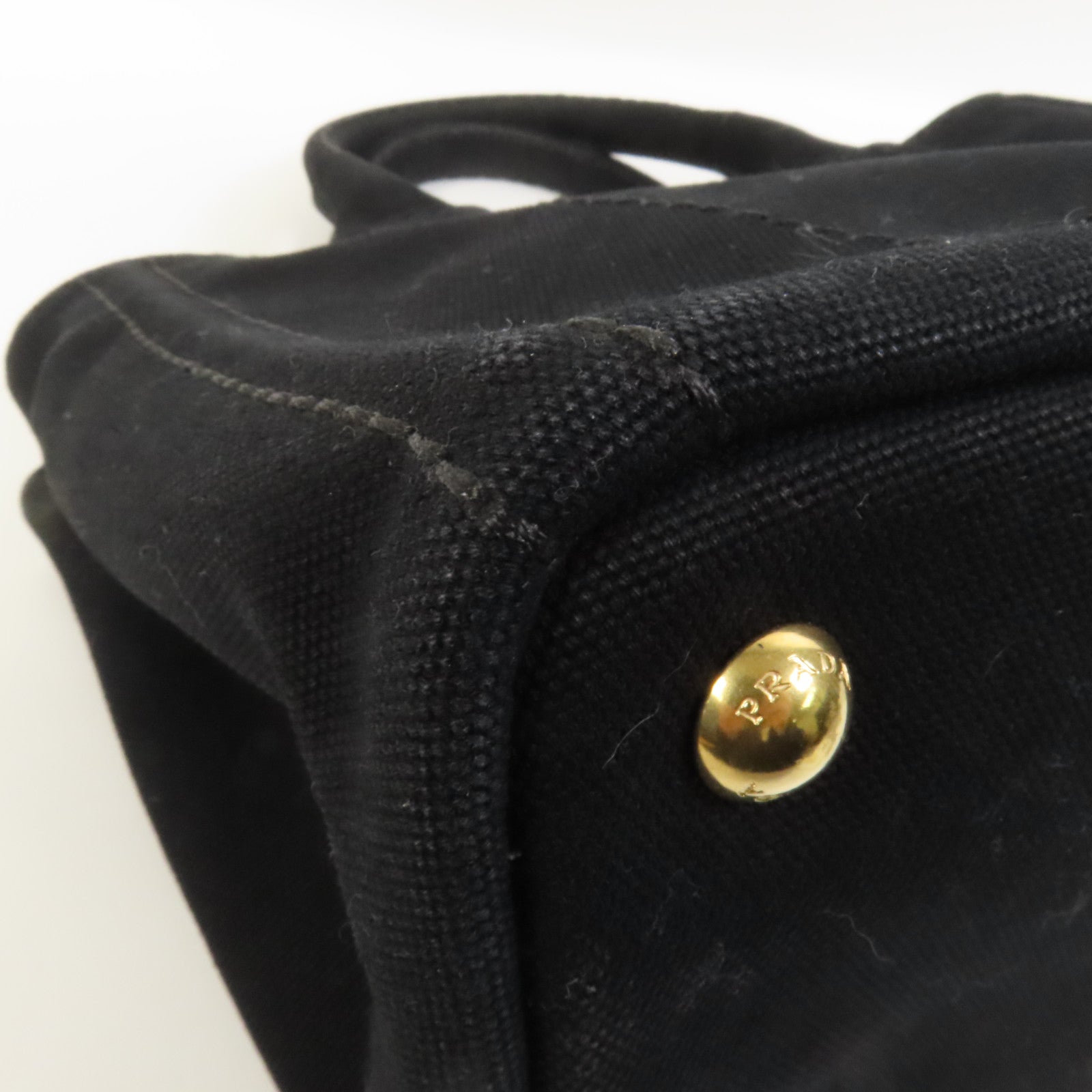 PRADA 帆布2 Way Shoulder Bag金扣手挽肩背兩用袋