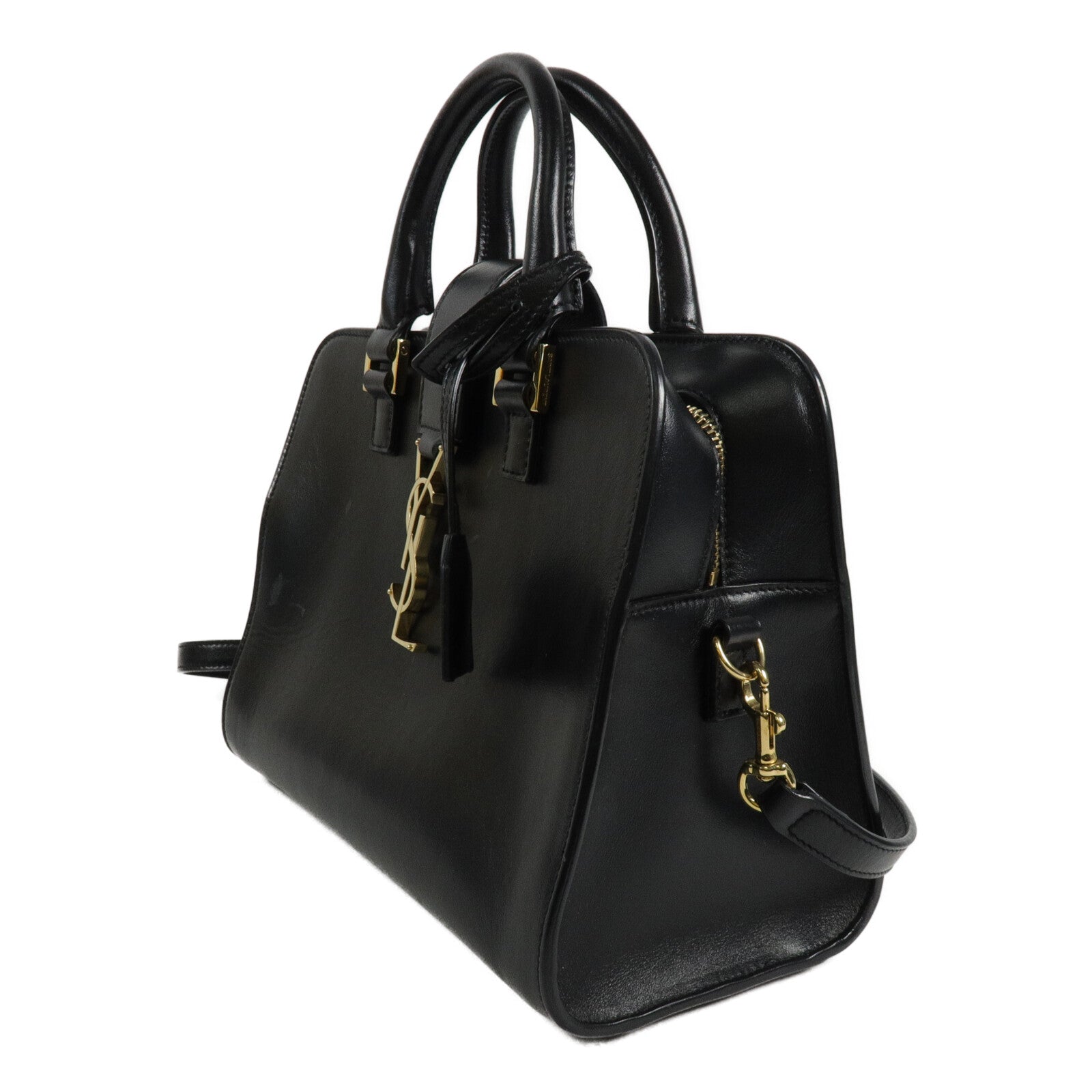 YVES SAINT LAURENT 牛皮皮革Baby Cabas手挽肩背兩用袋
