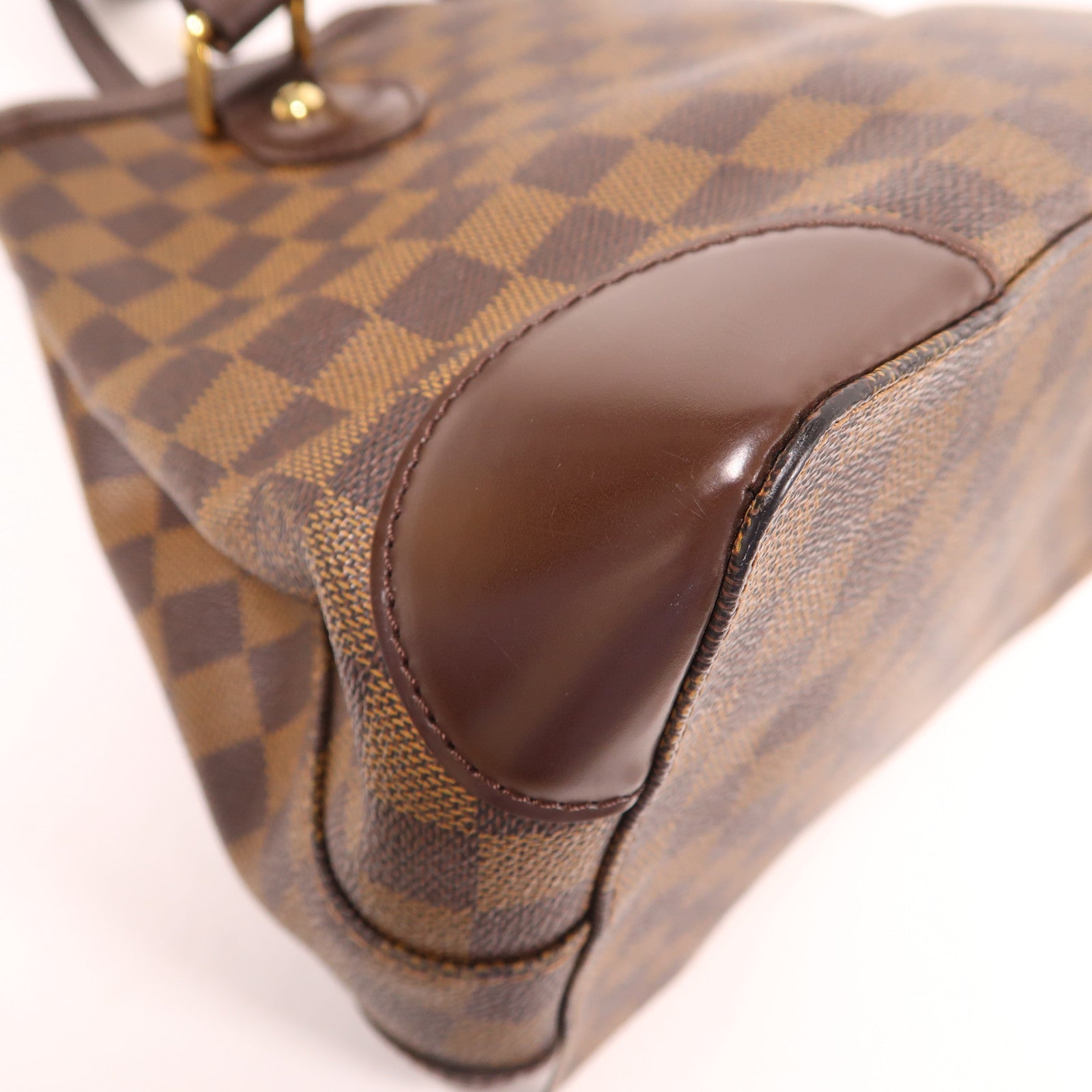 LOUIS VUITTON Damier Hampstead PM金扣肩背袋/手挽袋