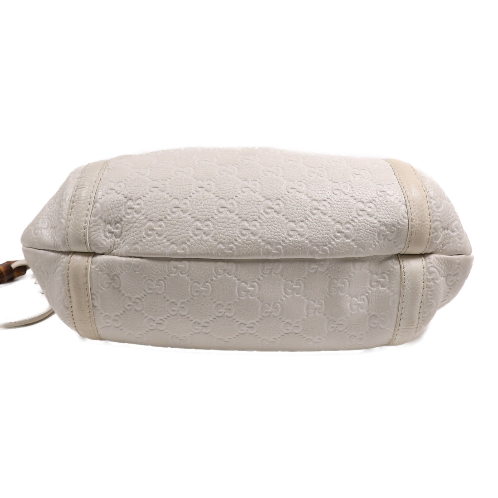 GUCCI 牛皮皮革Techro Horsebit Medium Hobo銀扣肩背袋