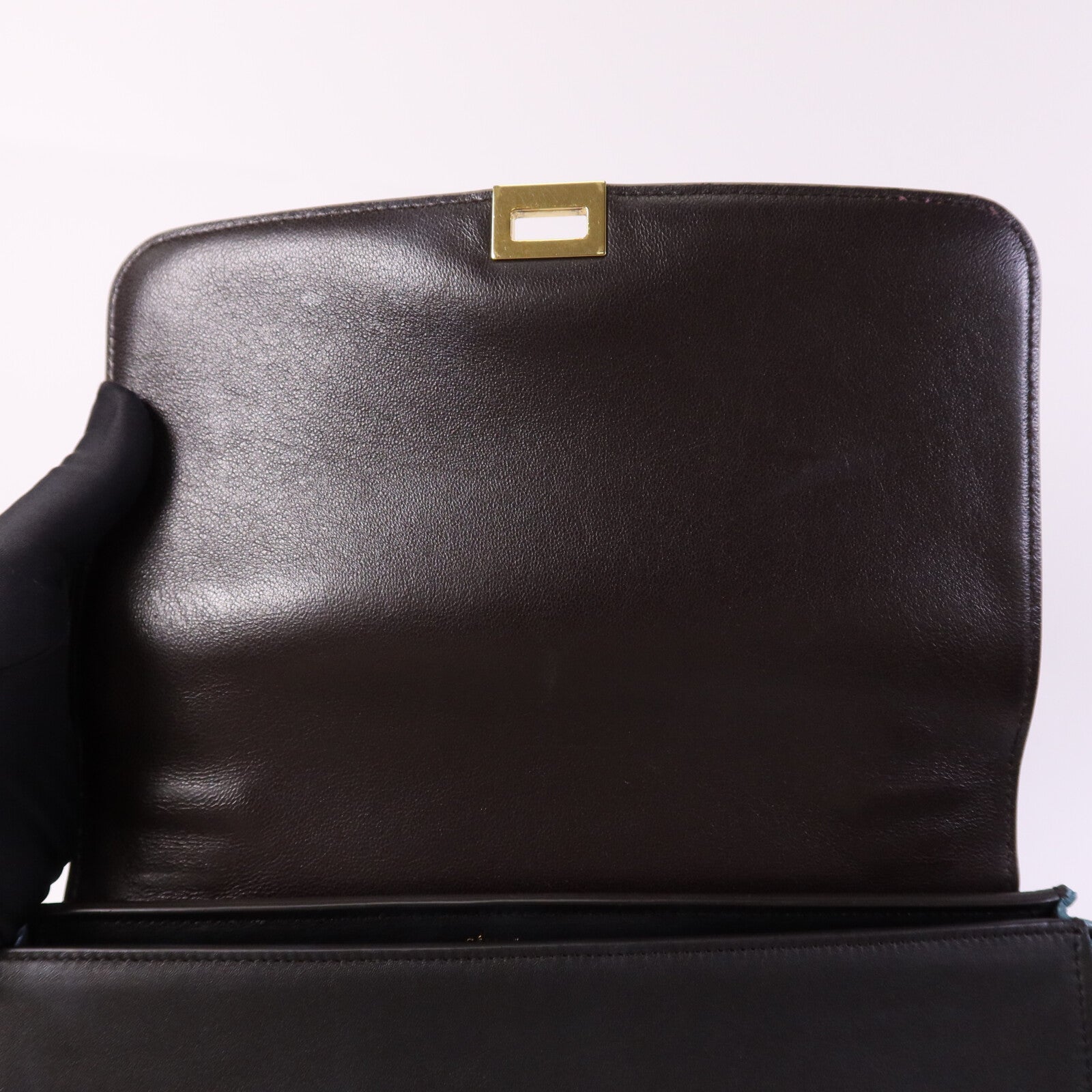 CELINE 牛皮皮革Trapeze金扣手挽肩背兩用袋