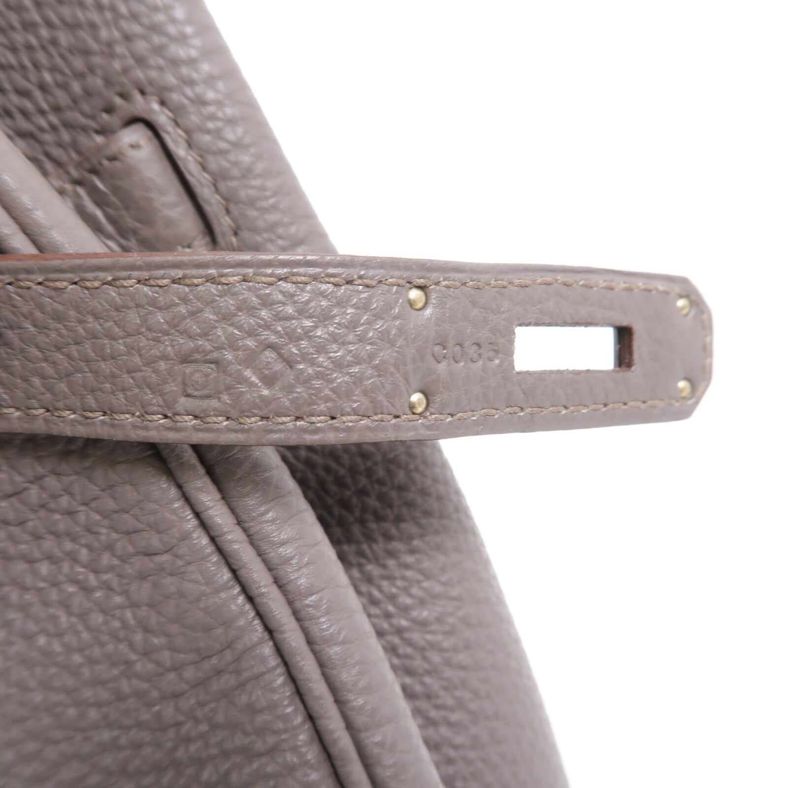HERMES Togo皮革Birkin 35手挽袋Etain
