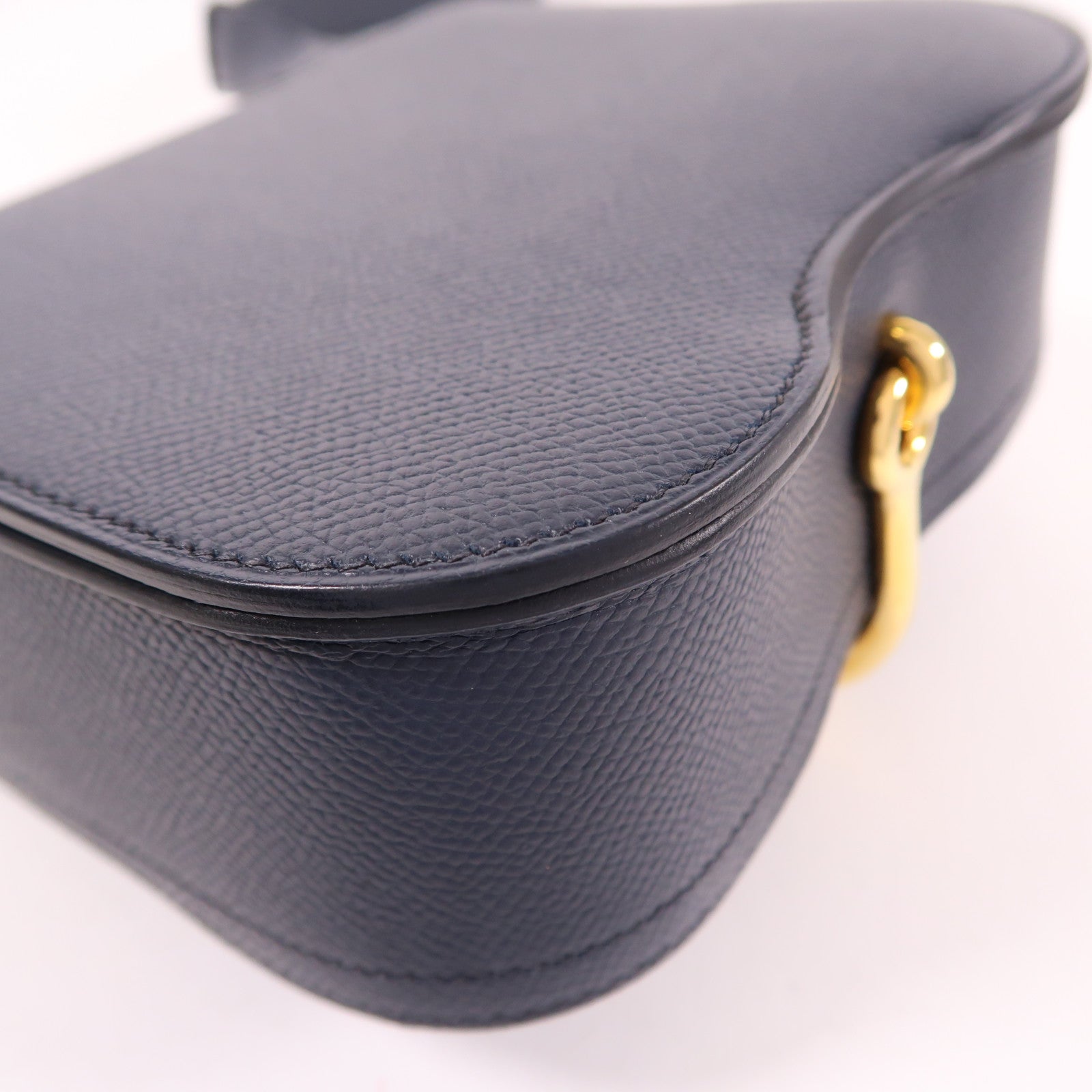 HERMES Epsom皮革Della金扣肩背袋Bleu Nuit